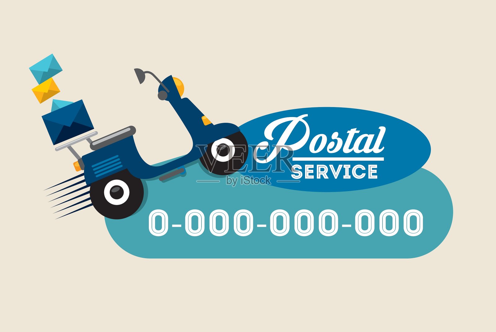 邮政服务设计插画图片素材