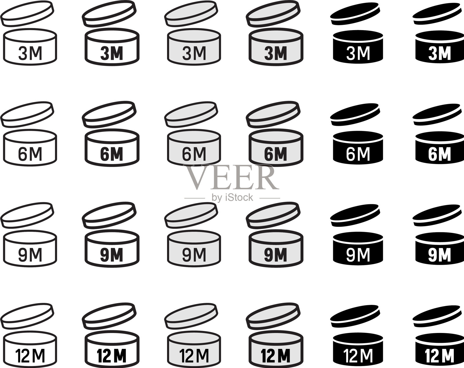 过期日期后打开图标设置圆盒图标素材