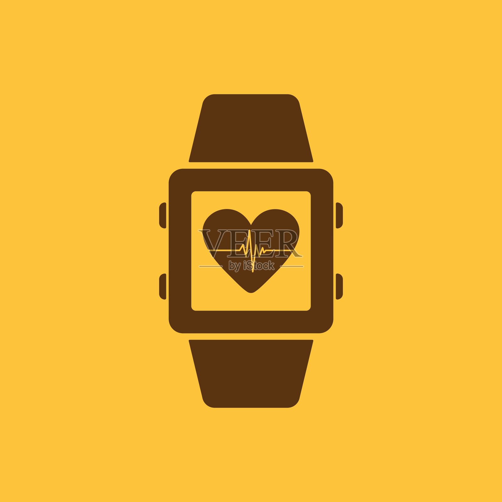 智能手表图标健身手环符号插画图片素材