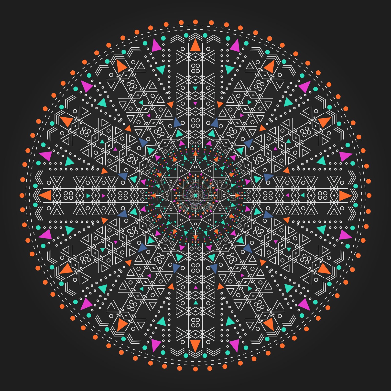 几何潮人圈3ww311 05插画图片素材