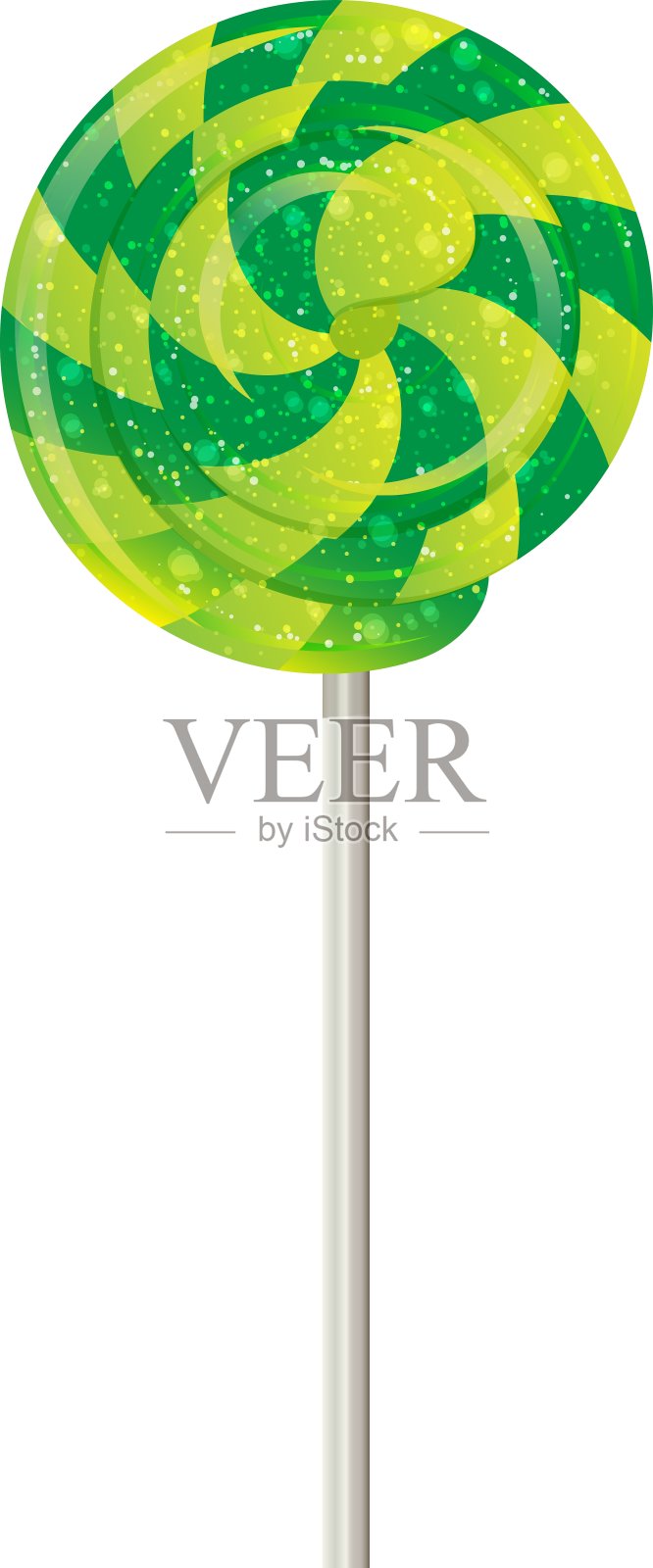 糖果在棍子旋转螺旋设计元素图片