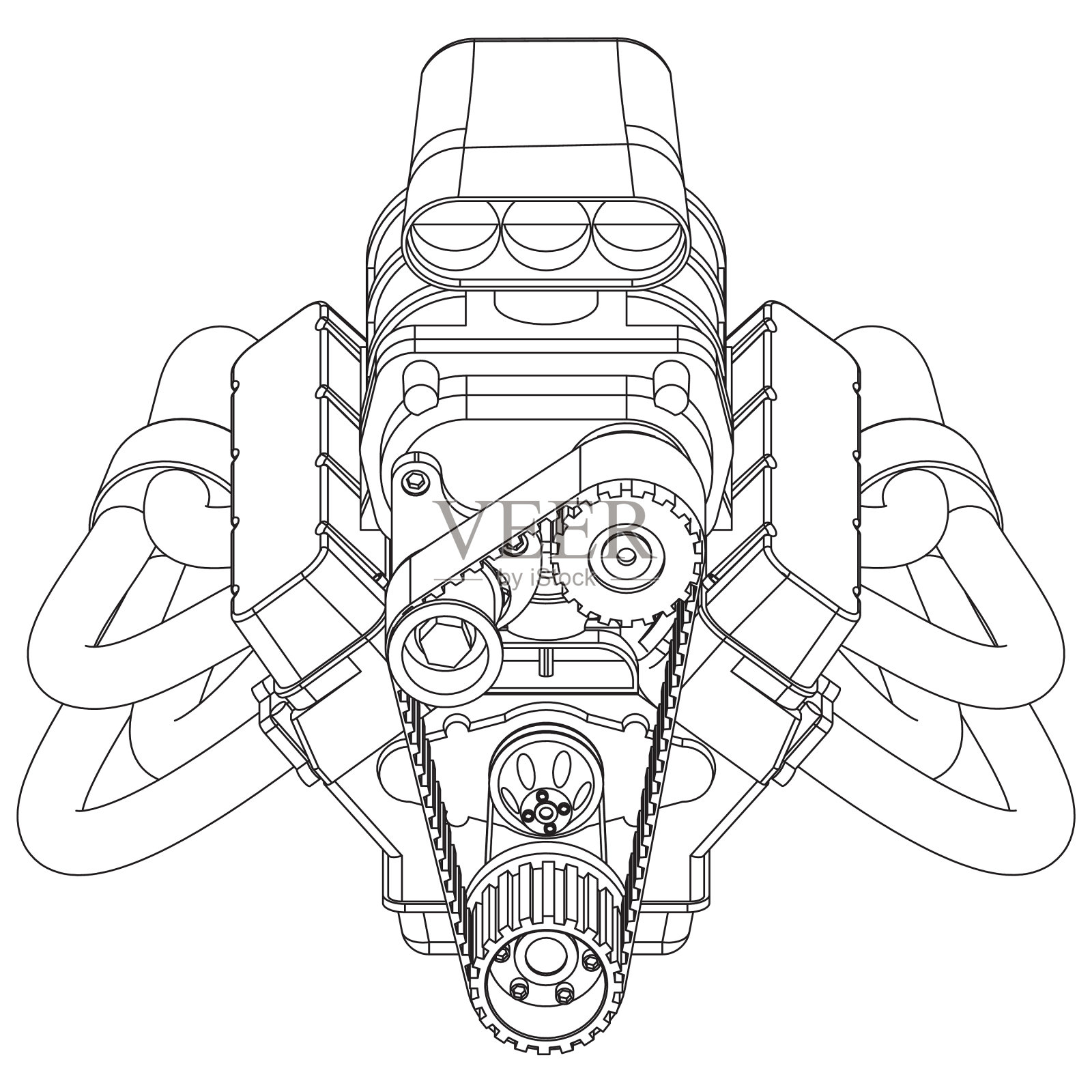 改装引擎设计元素图片