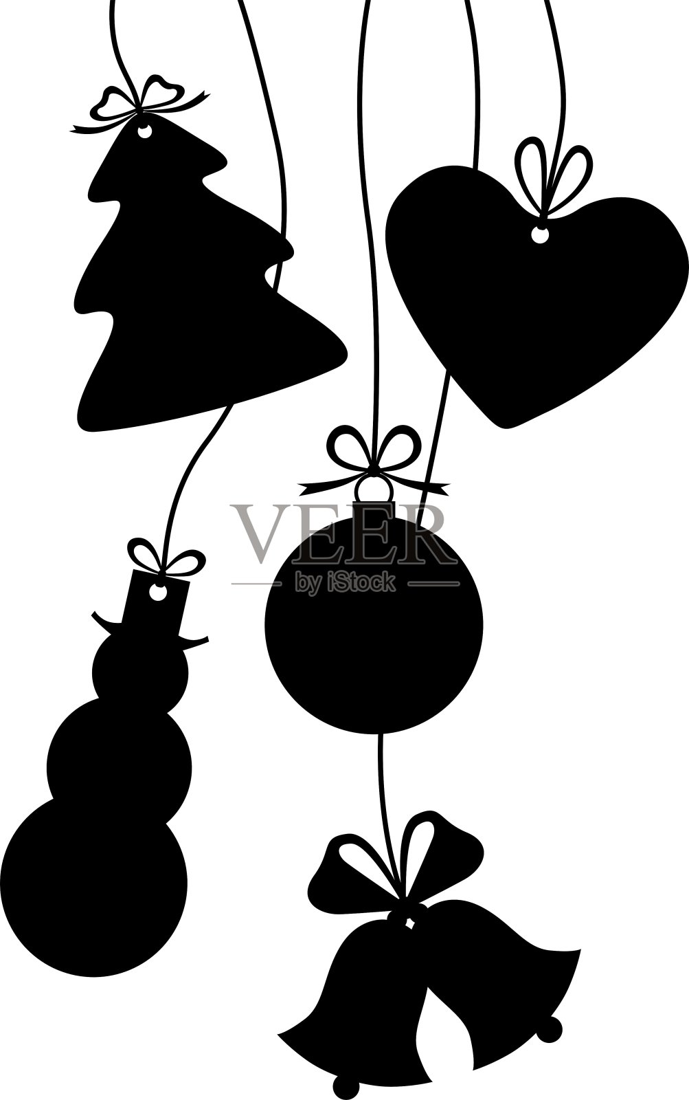 圣诞装饰物孤立设计元素图片