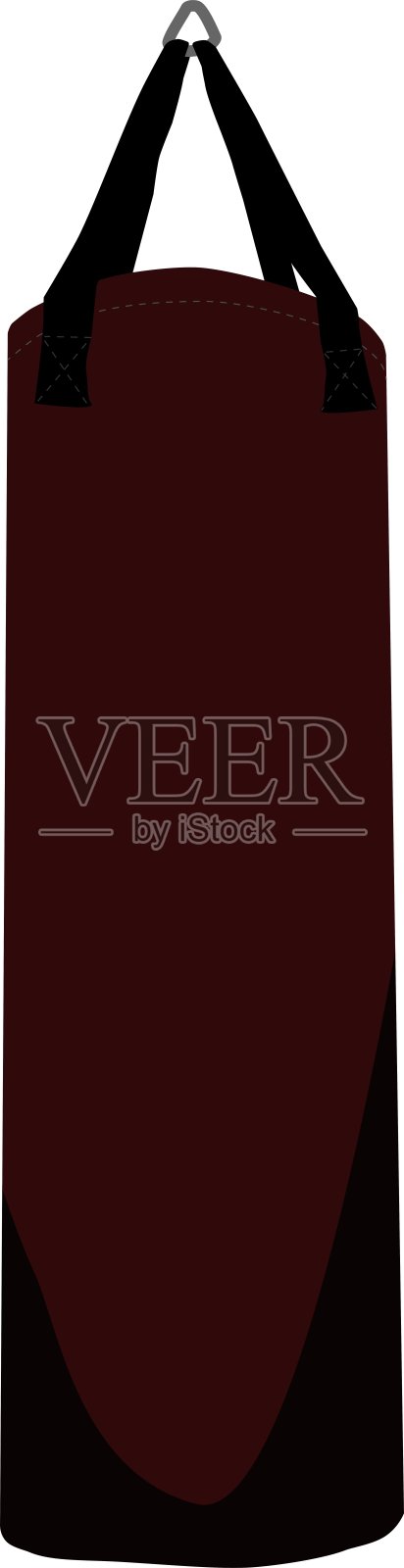 拳击袋设计元素图片