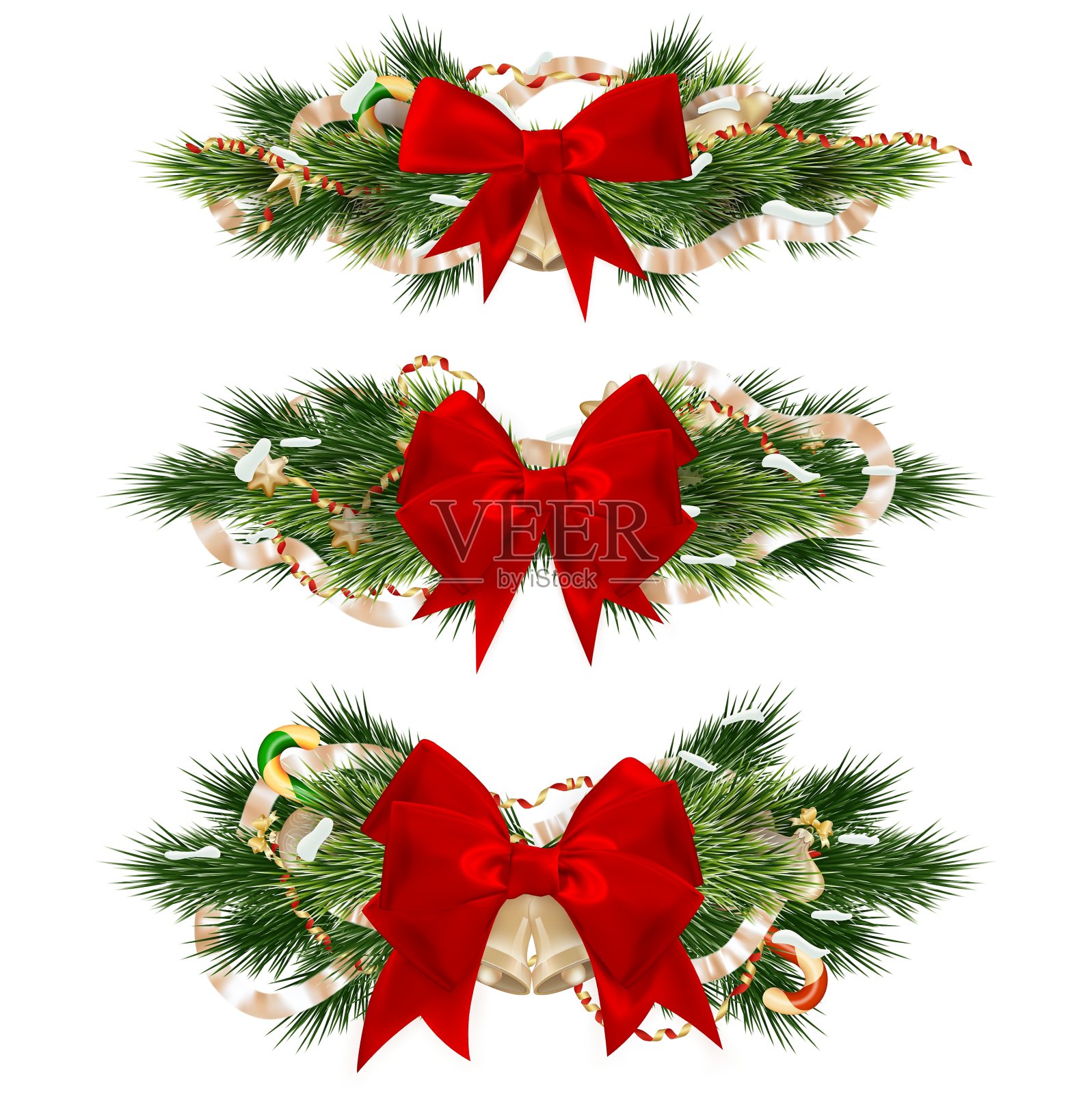 精美的圣诞饰品EPS 10设计元素图片