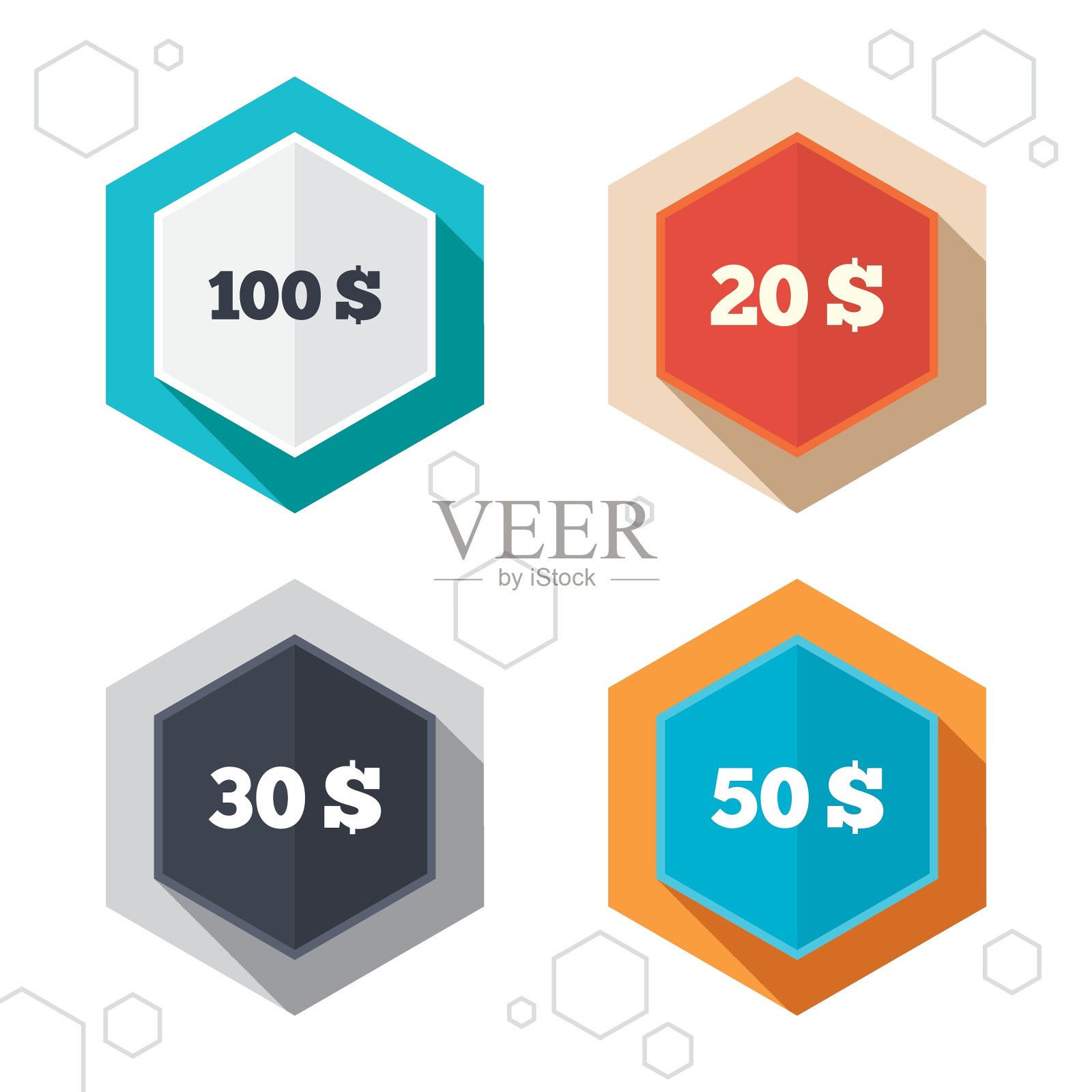 美元图标150美元设计模板素材