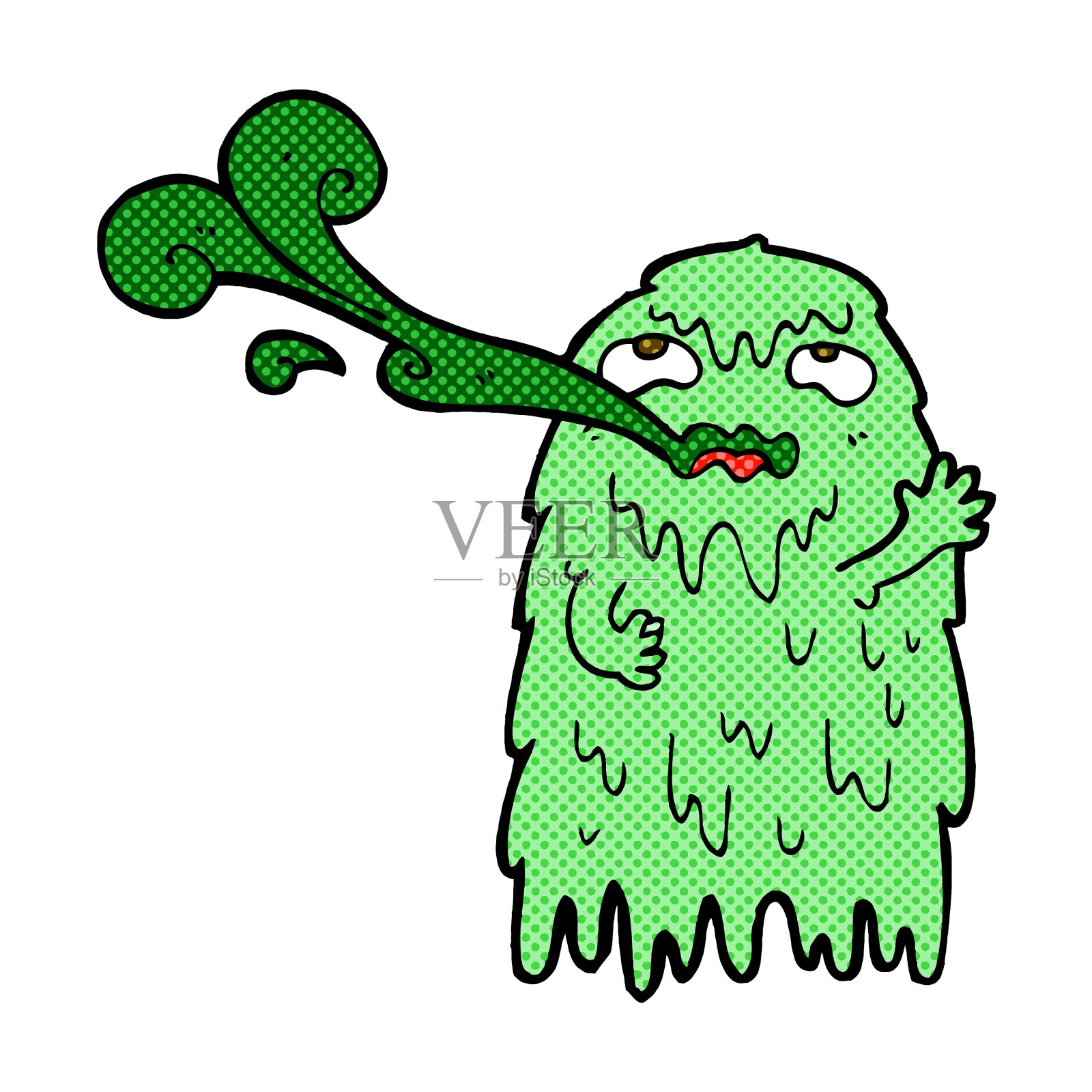 恶心的漫画鬼设计元素图片