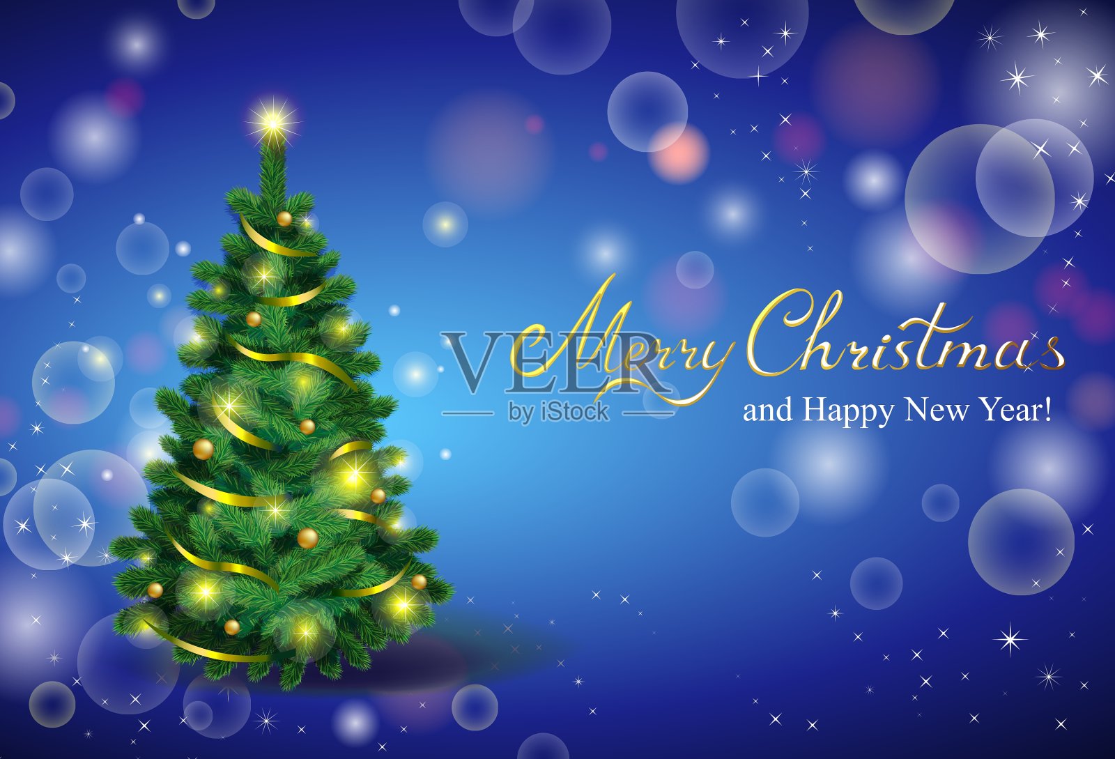 经典的圣诞树设计模板素材