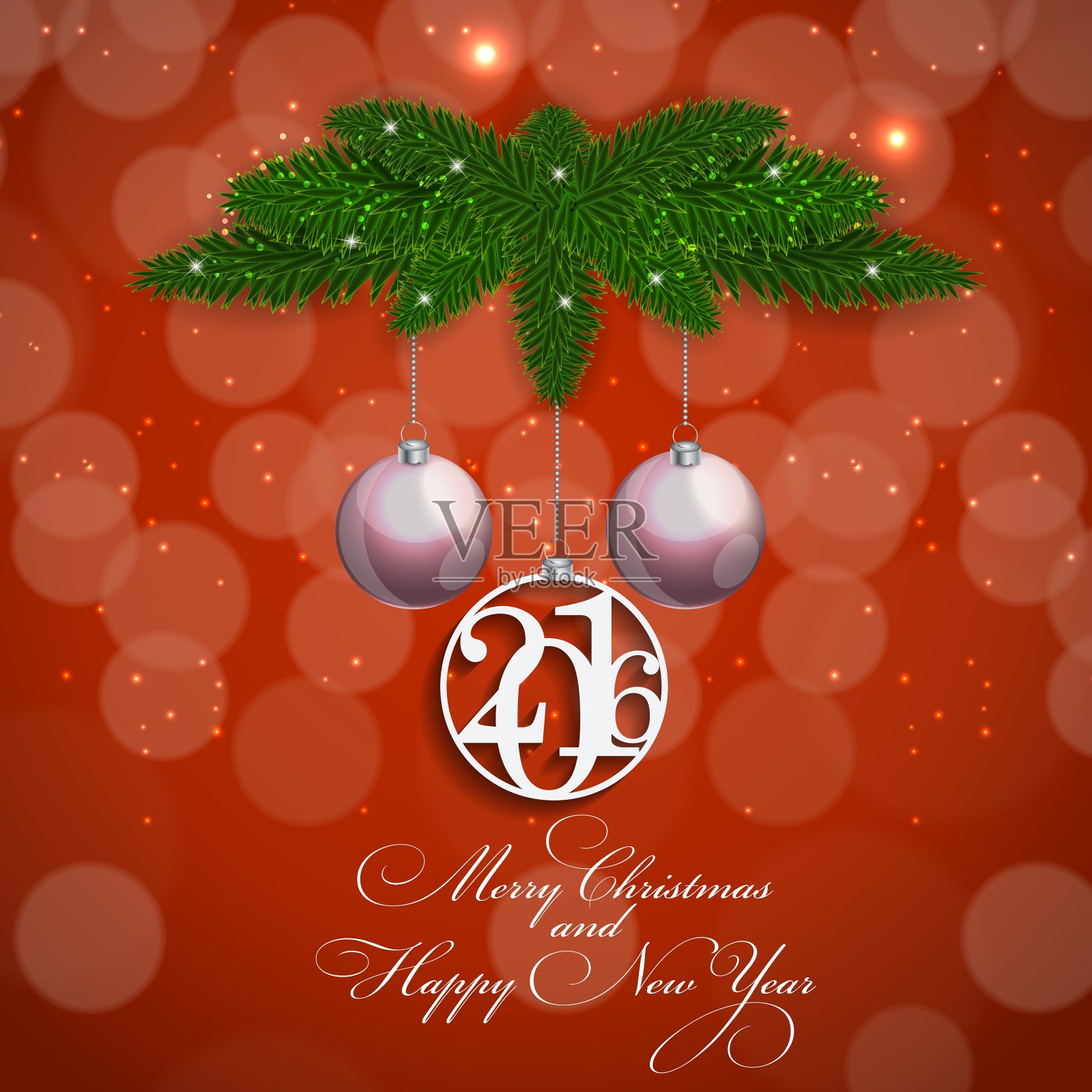 圣诞节和新年的背景设计模板素材