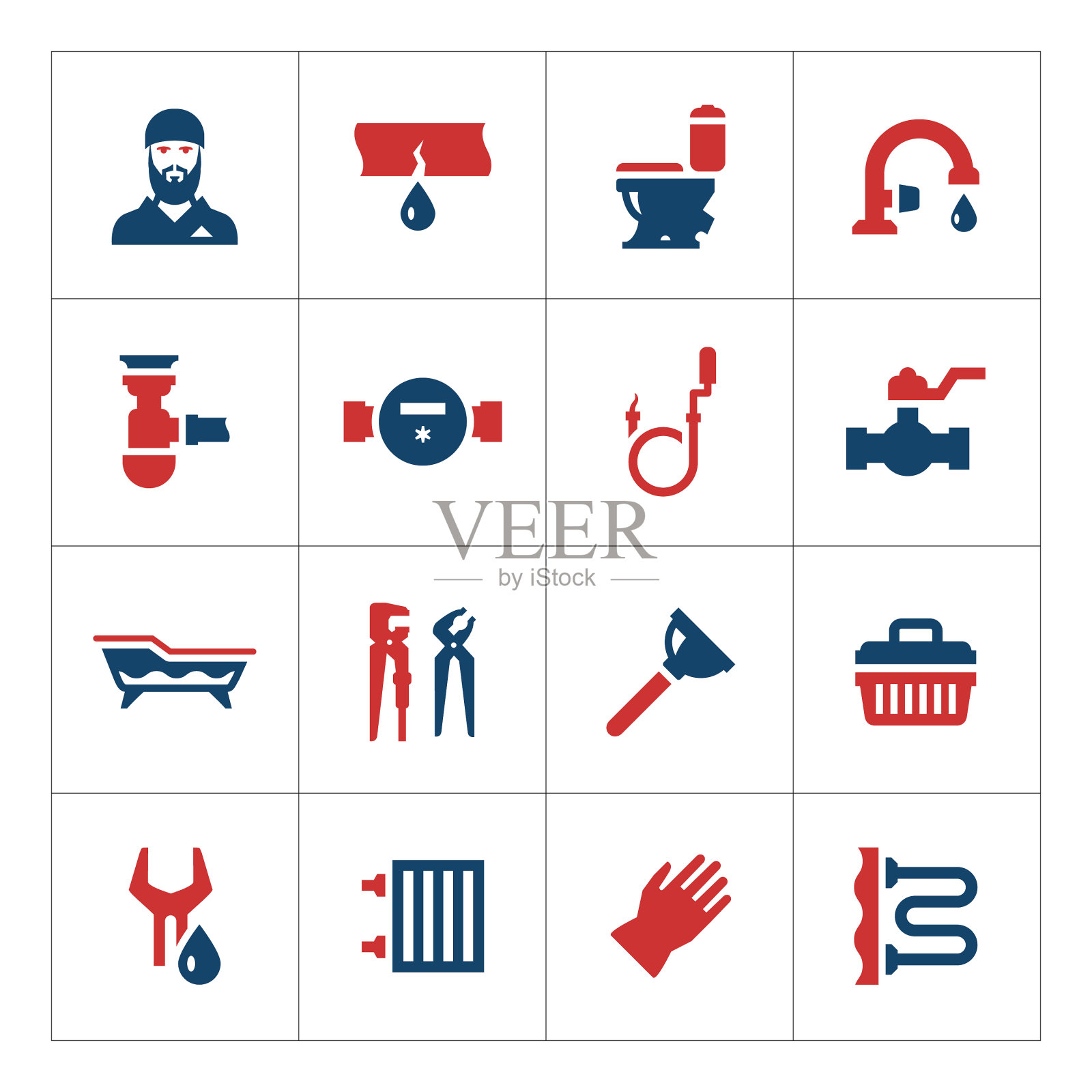 设置管道的颜色图标图标素材