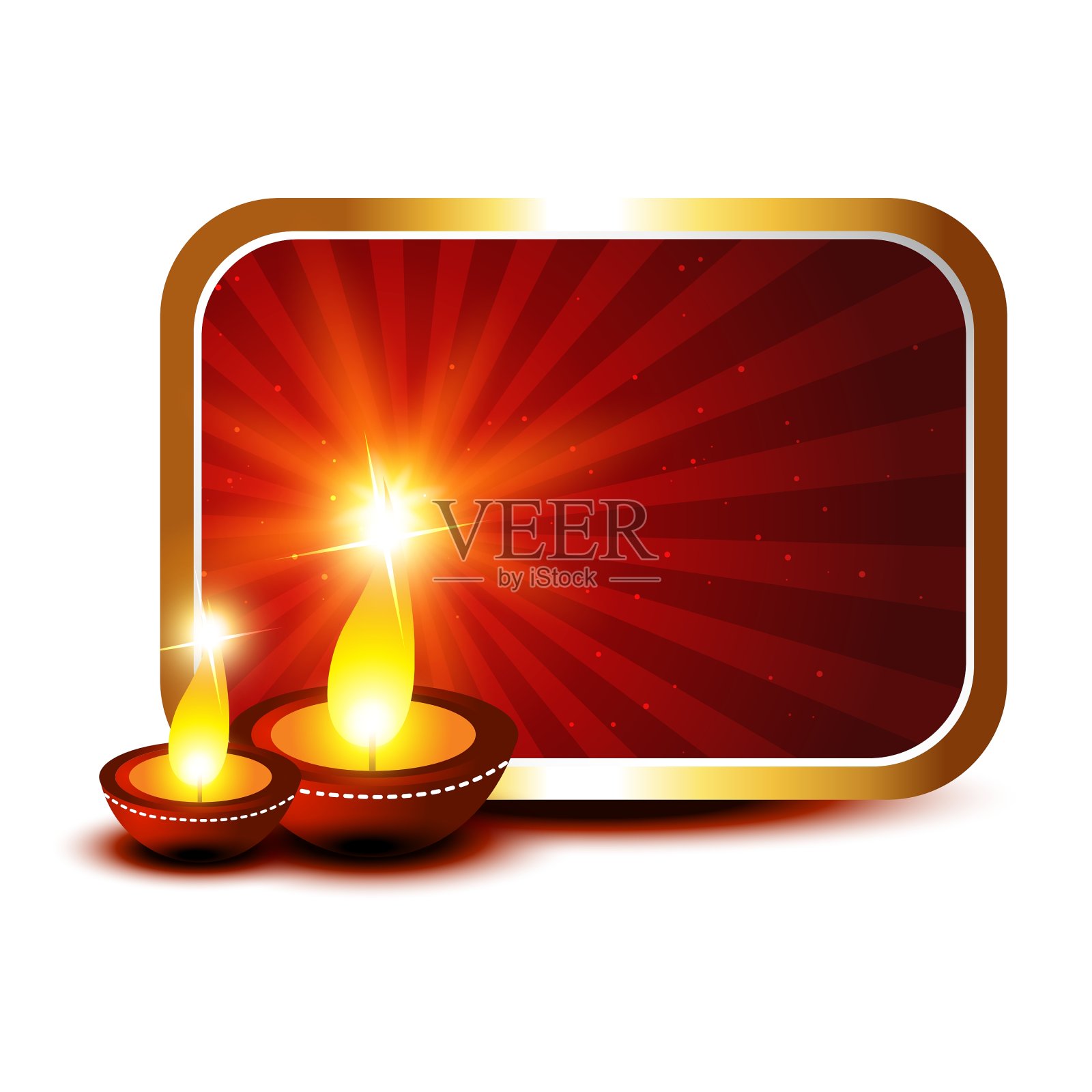 排灯节的节日设计元素图片