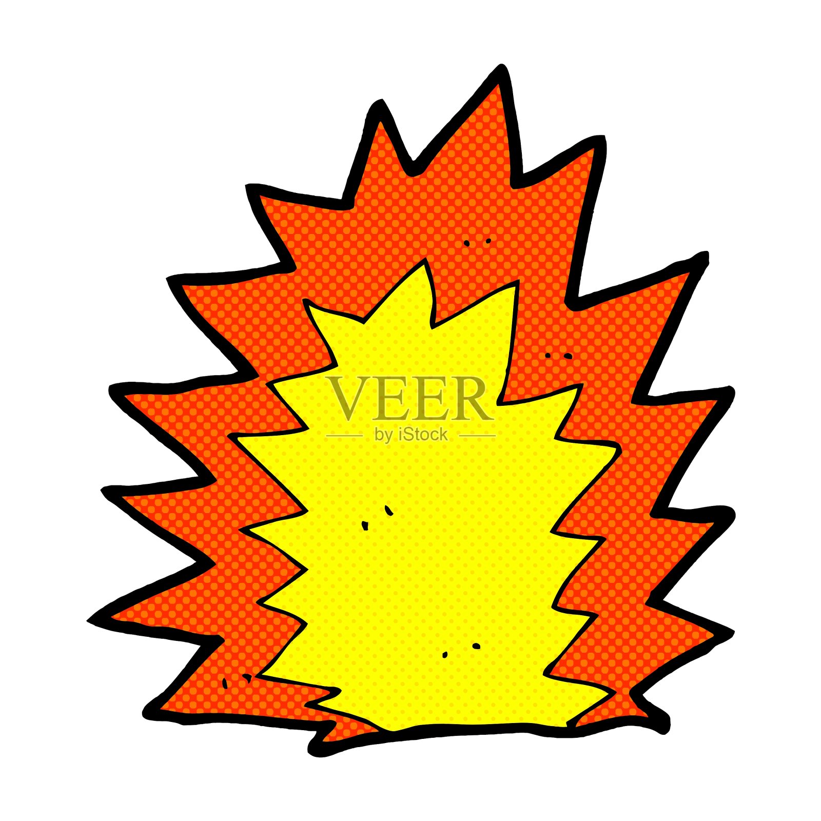 漫画卡通爆炸设计元素图片