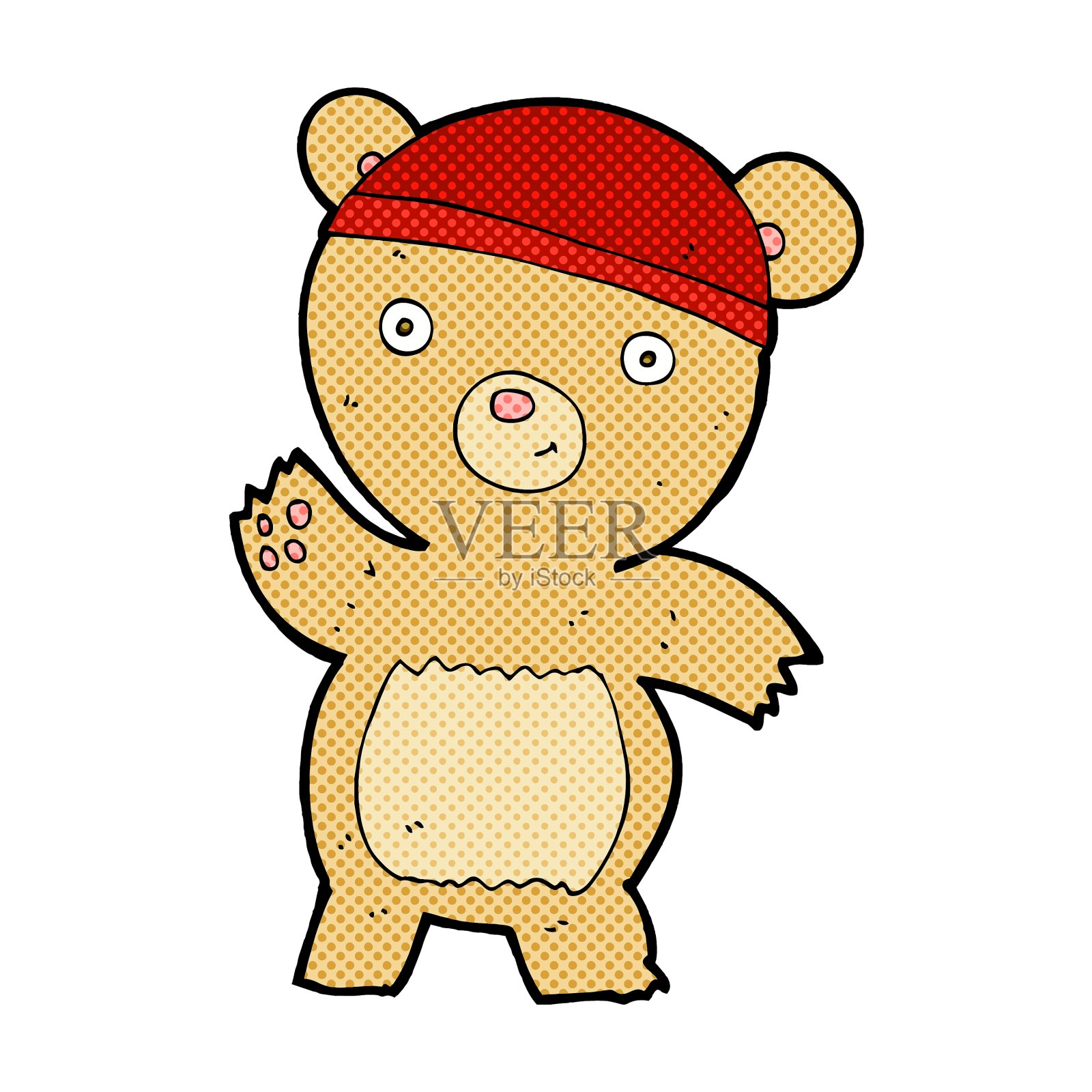 卡通泰迪熊设计元素图片