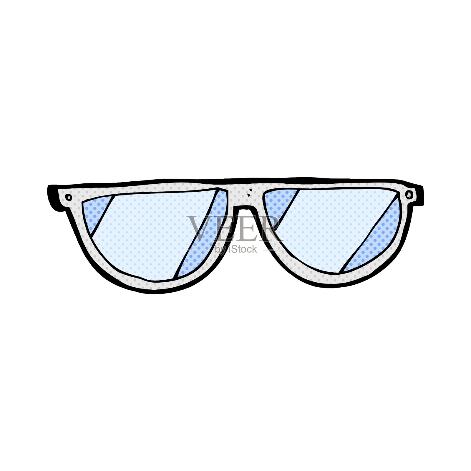 漫画卡通眼镜设计元素图片