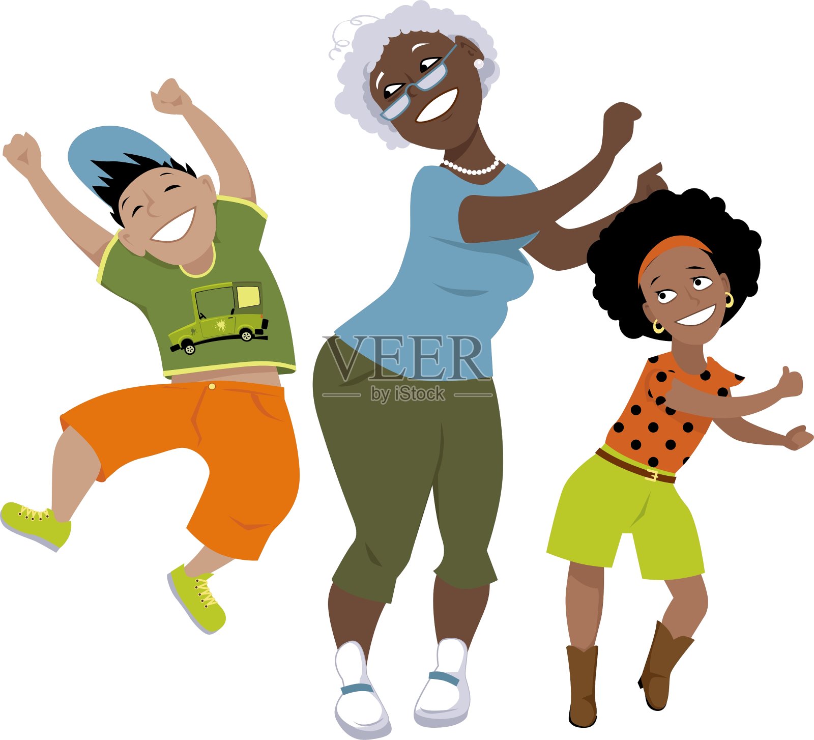 动摇它设计元素图片