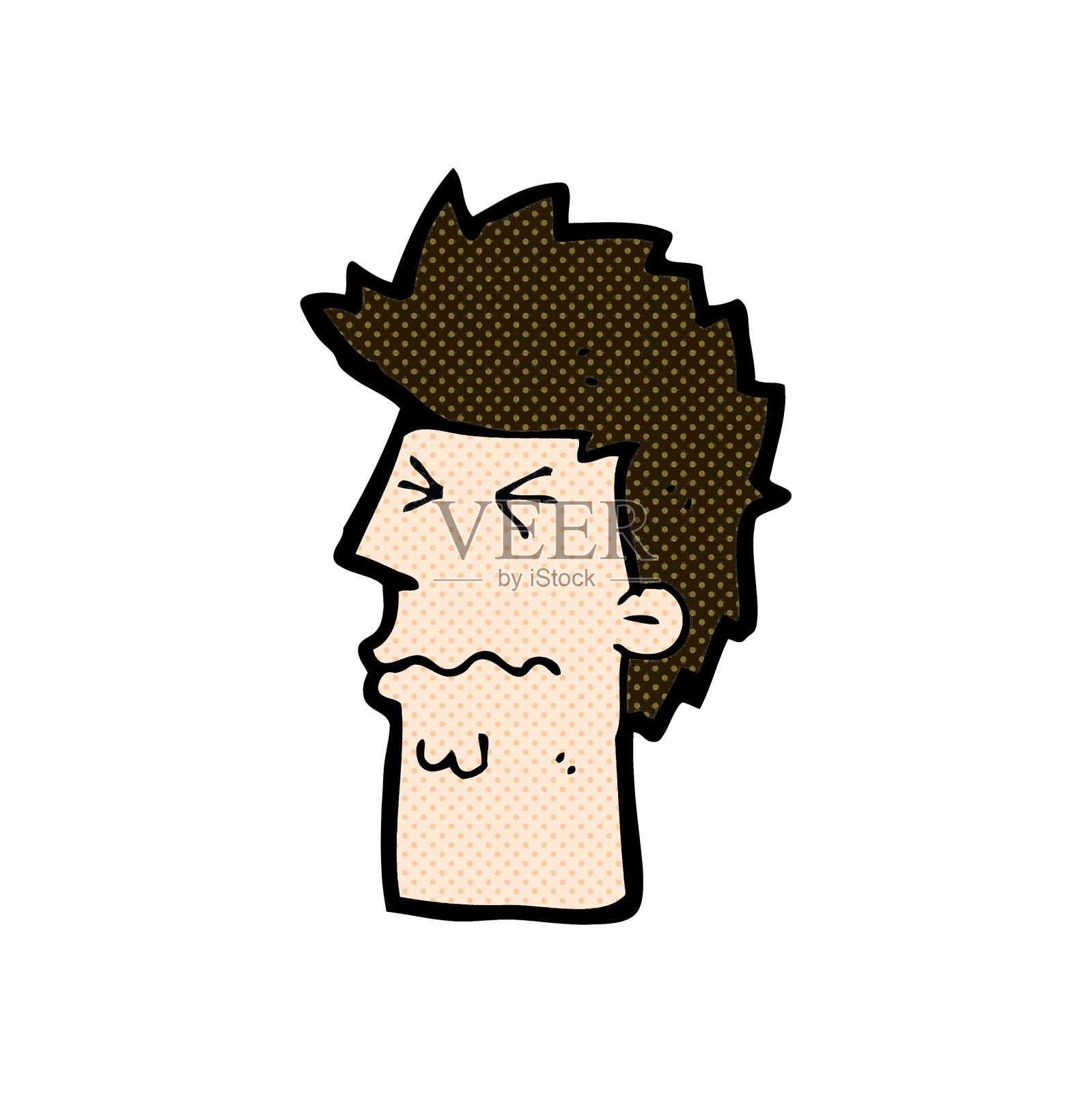 漫画强调了脸设计元素图片