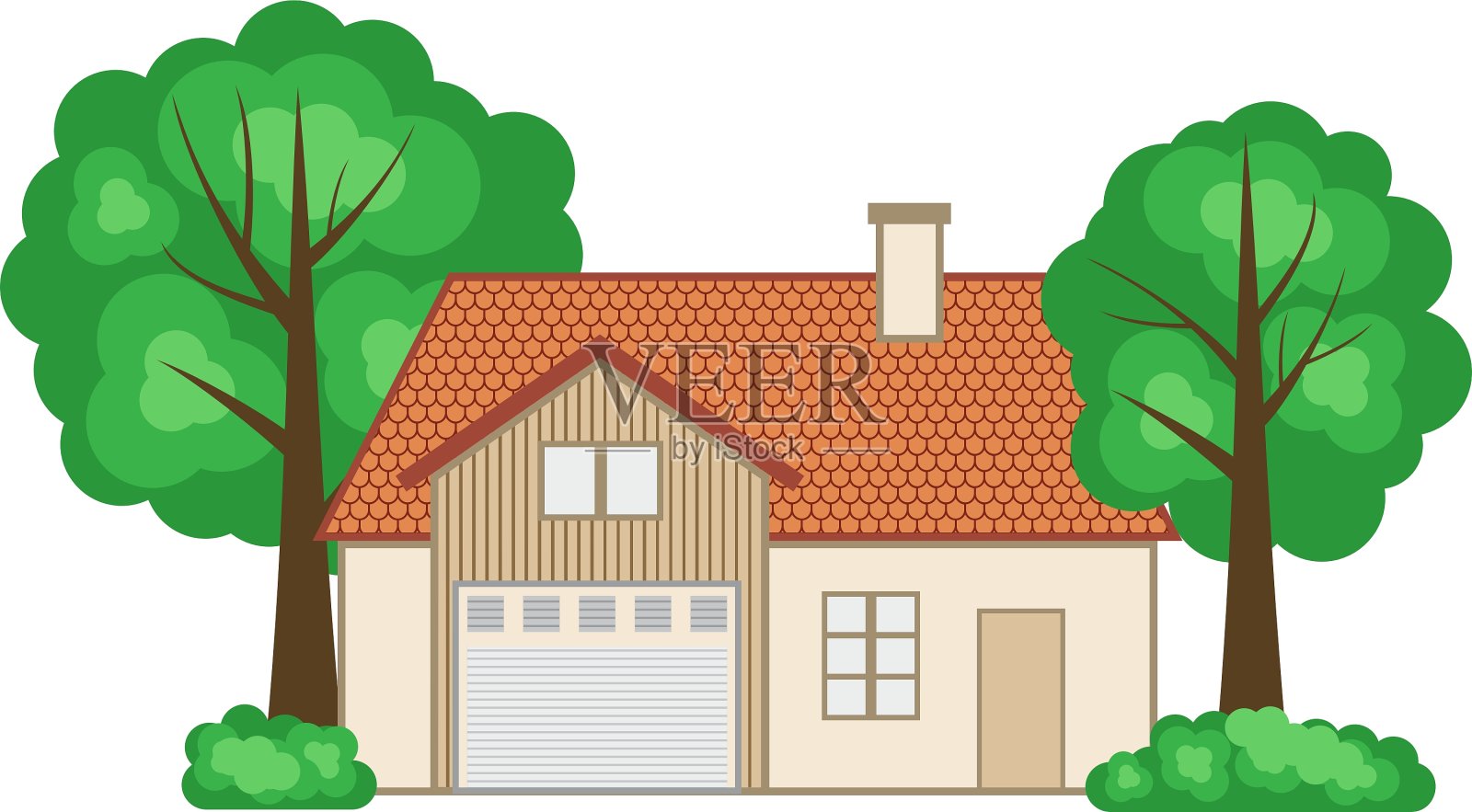 平房式家庭住宅设计元素图片