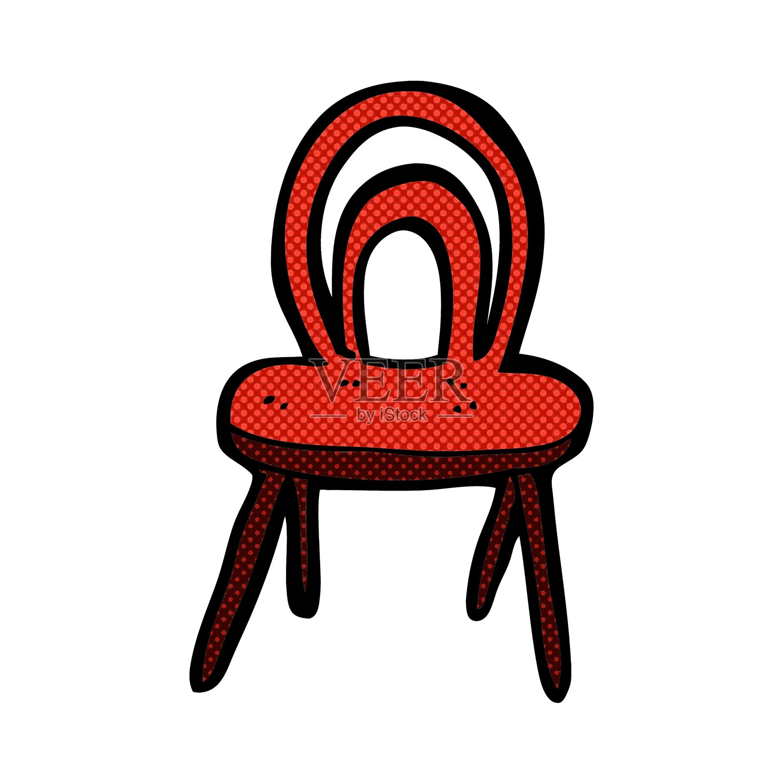 漫画卡通椅设计元素图片