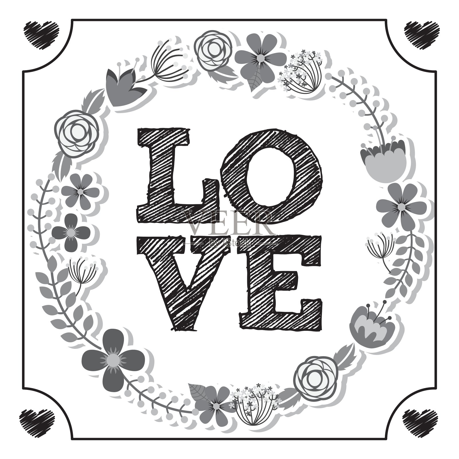 爱的图标设计元素图片