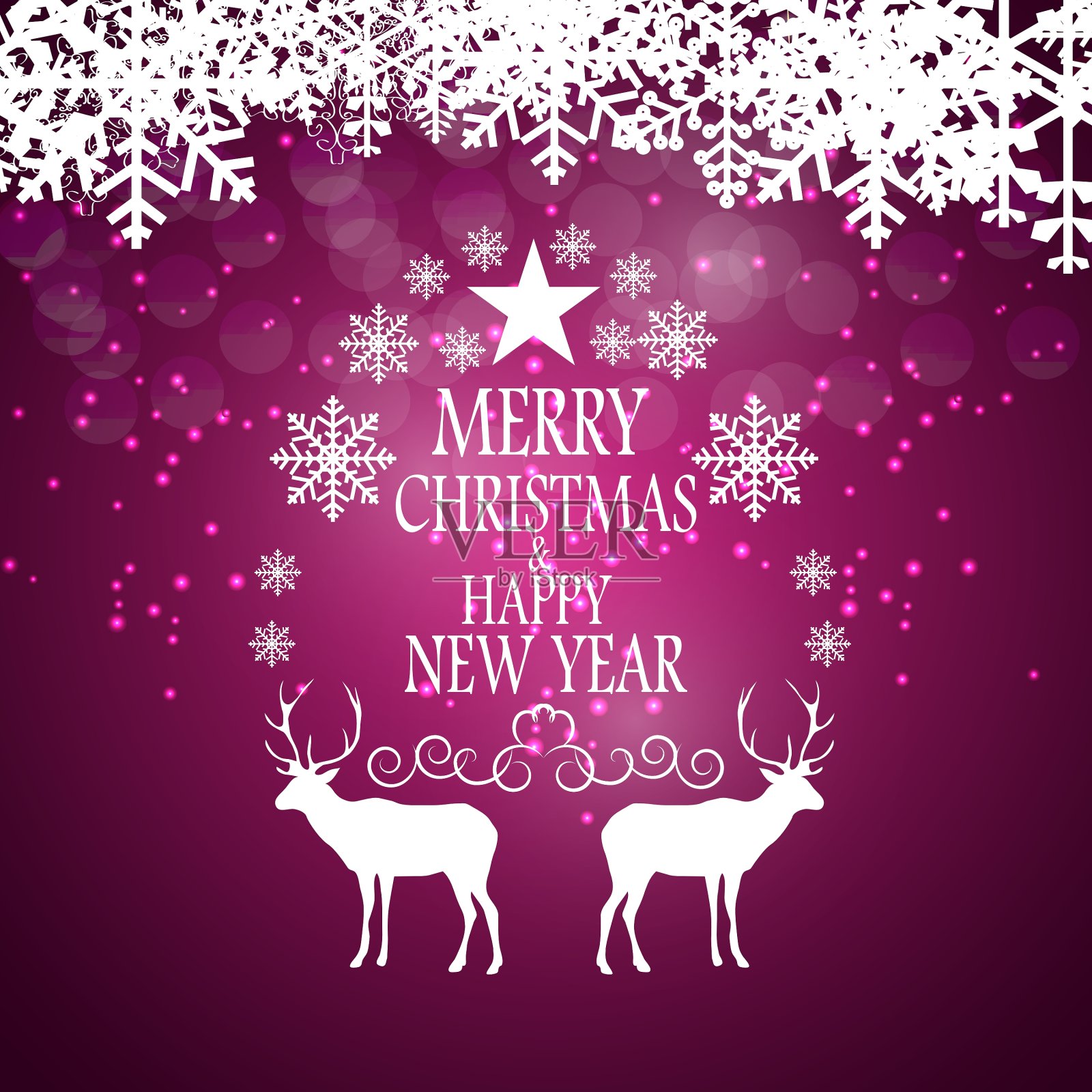 圣诞节和新年的背景设计模板素材