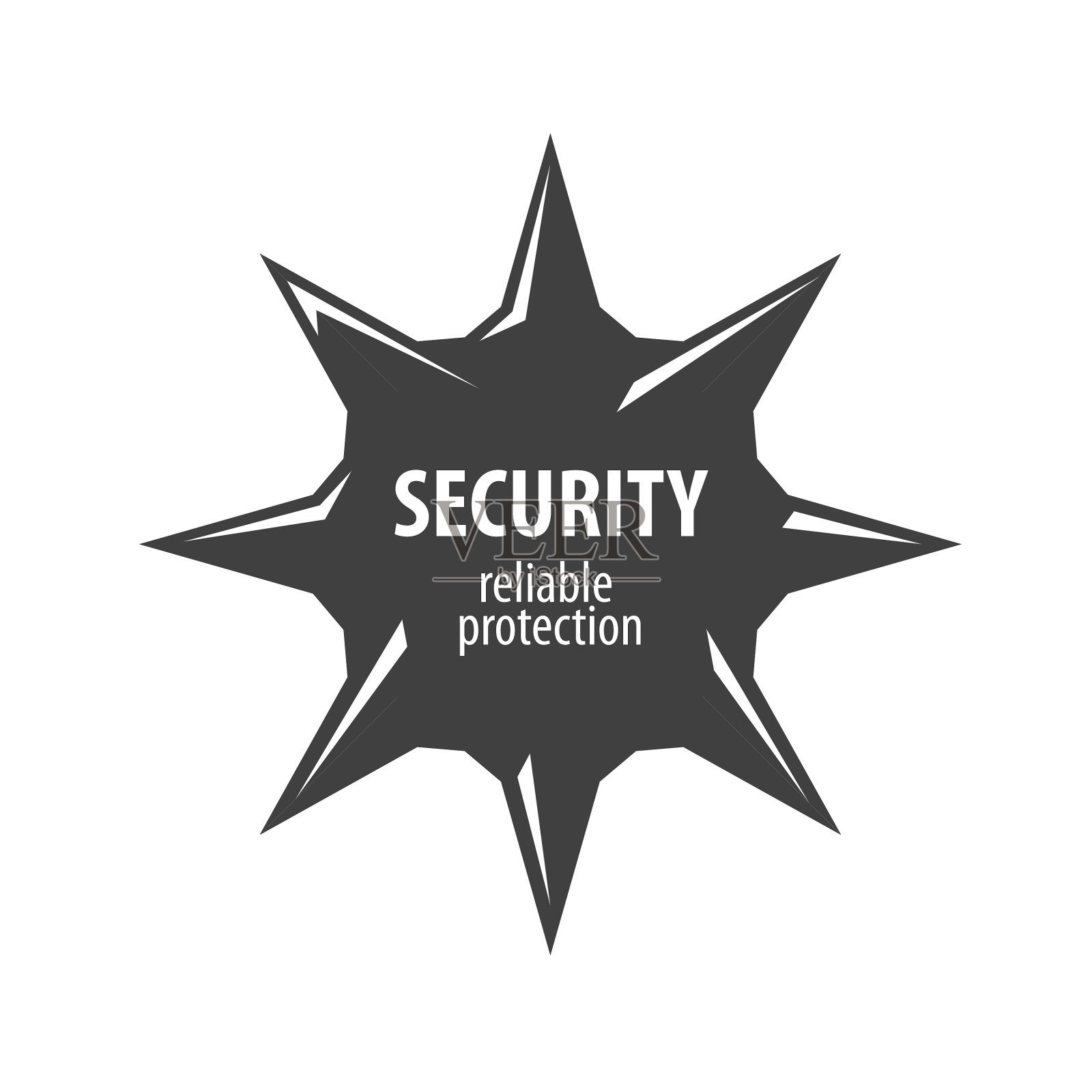 抽象标志矿山与钉鞋图标素材