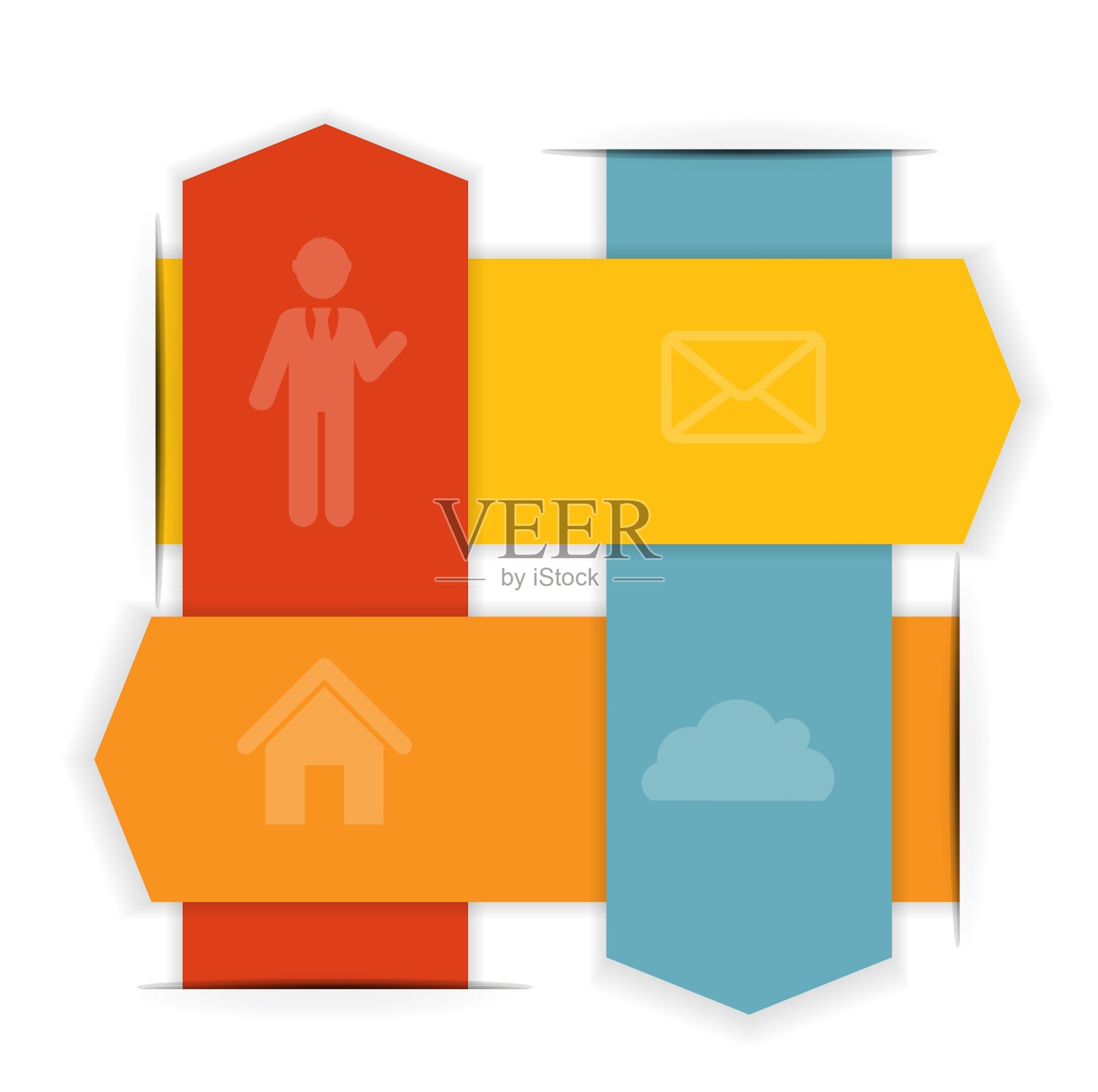 商业EPS10信息图模板图标素材