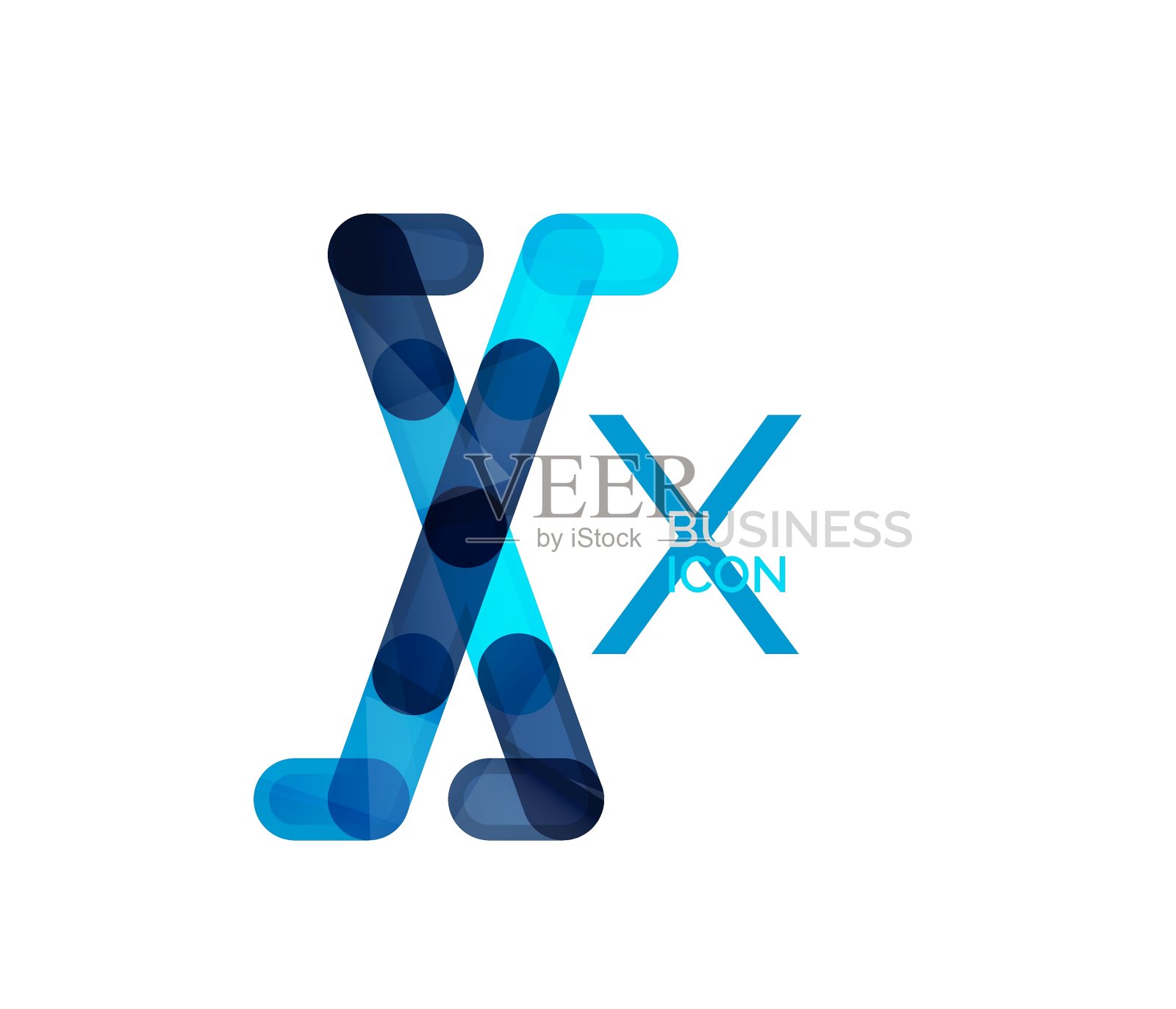 最小的X字体或字母标志设计设计元素图片