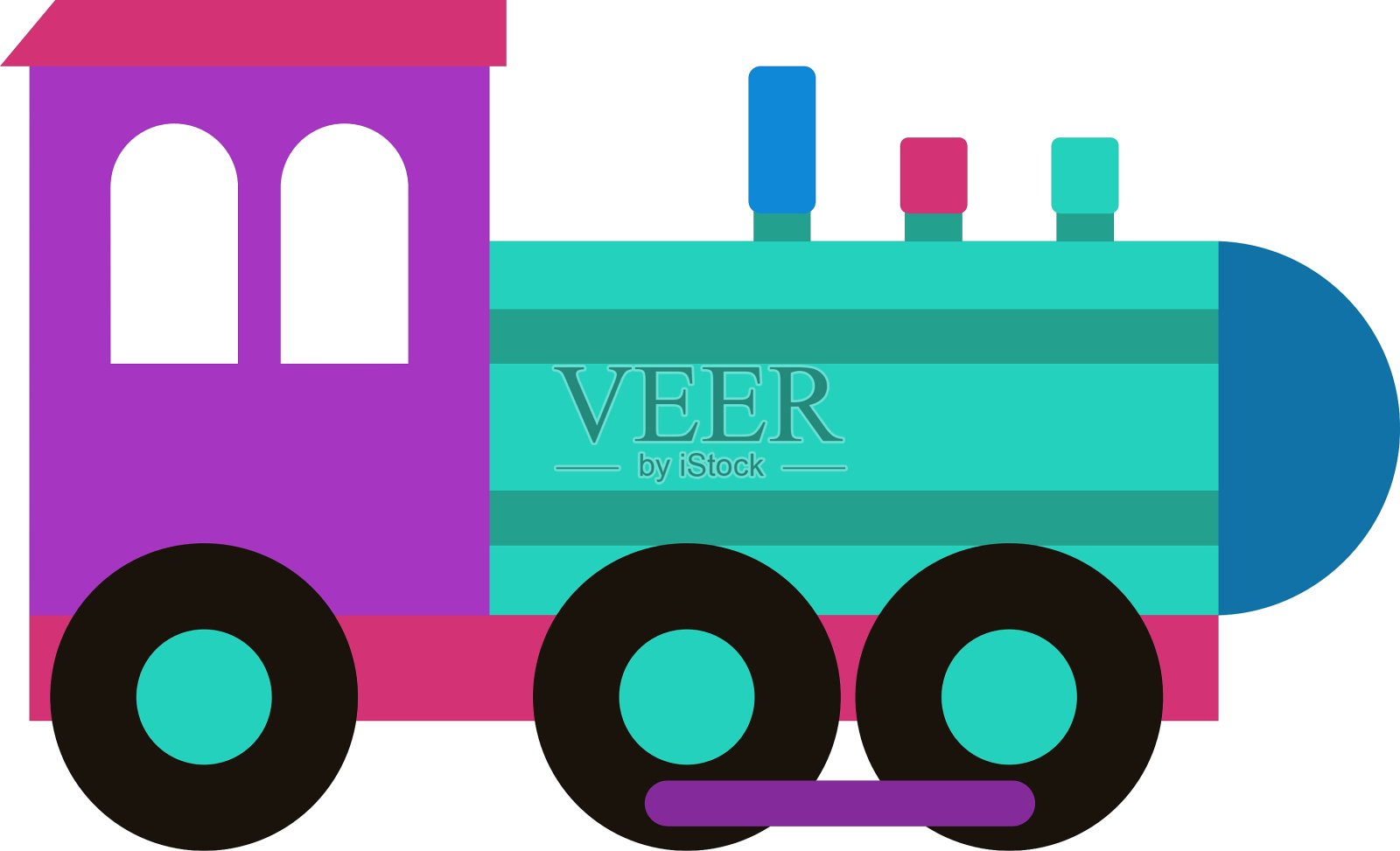 玩具火车设计元素图片