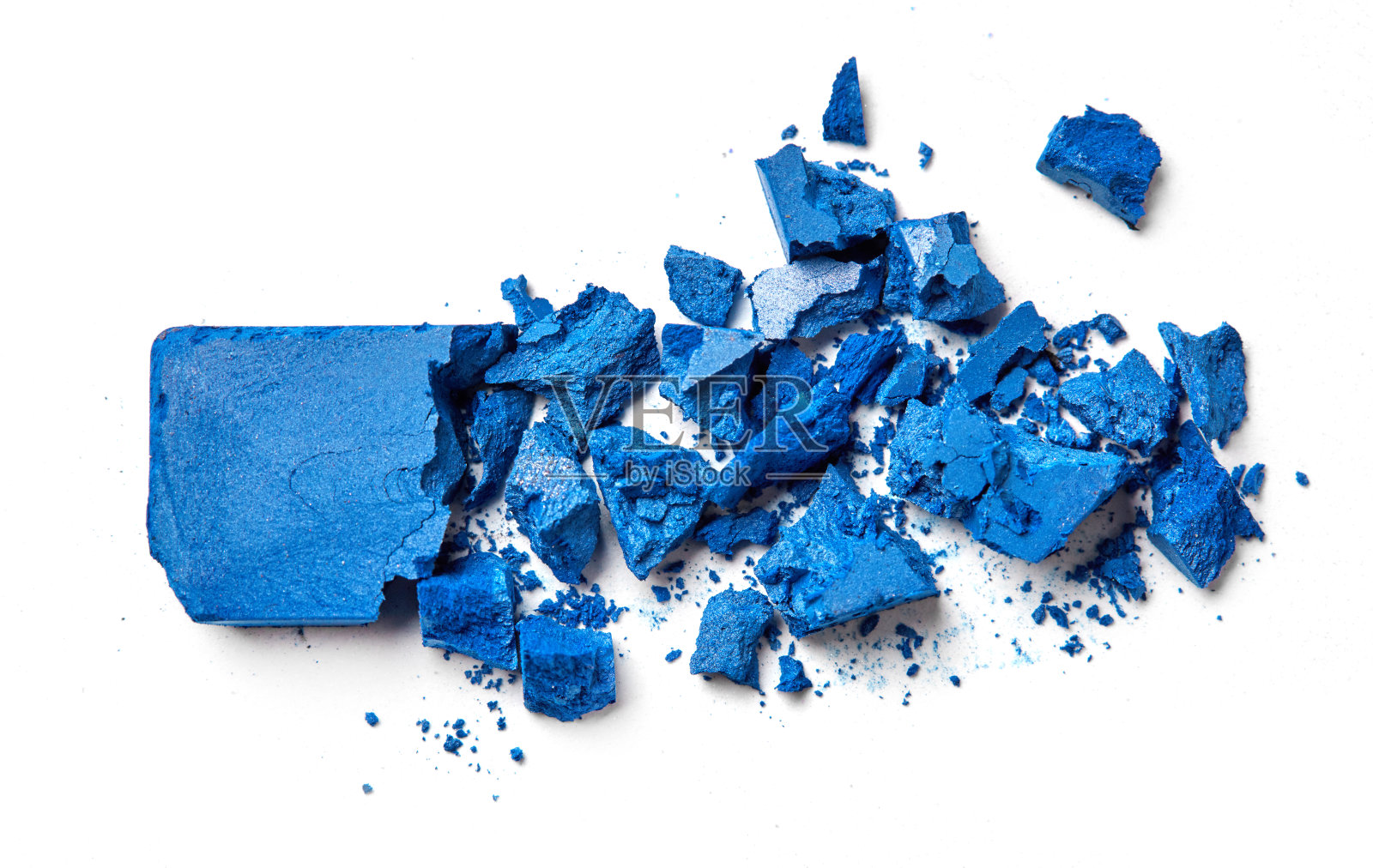 蓝色化妆粉照片摄影图片