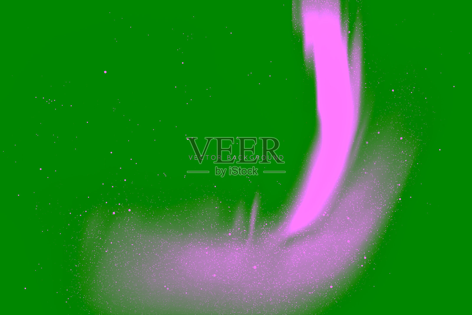 矢量插图与美丽的星空和北极光插画图片素材