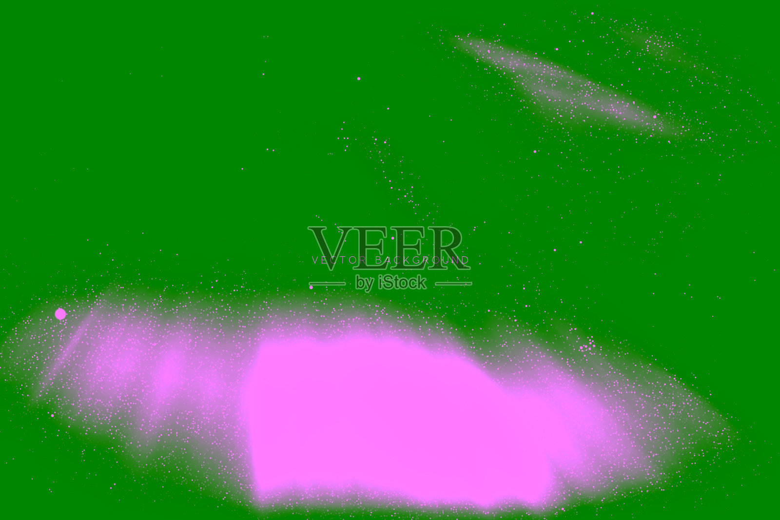 矢量插图与美丽的星空和北极光插画图片素材