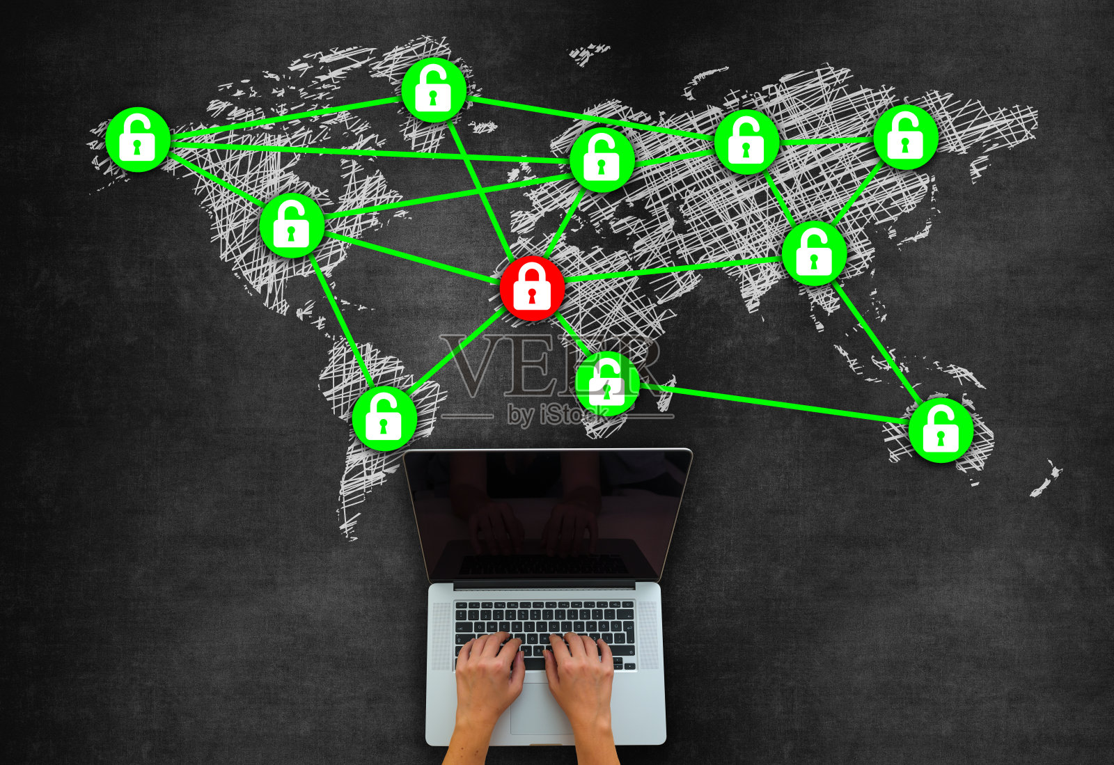 计算机网络网络安全概念照片摄影图片