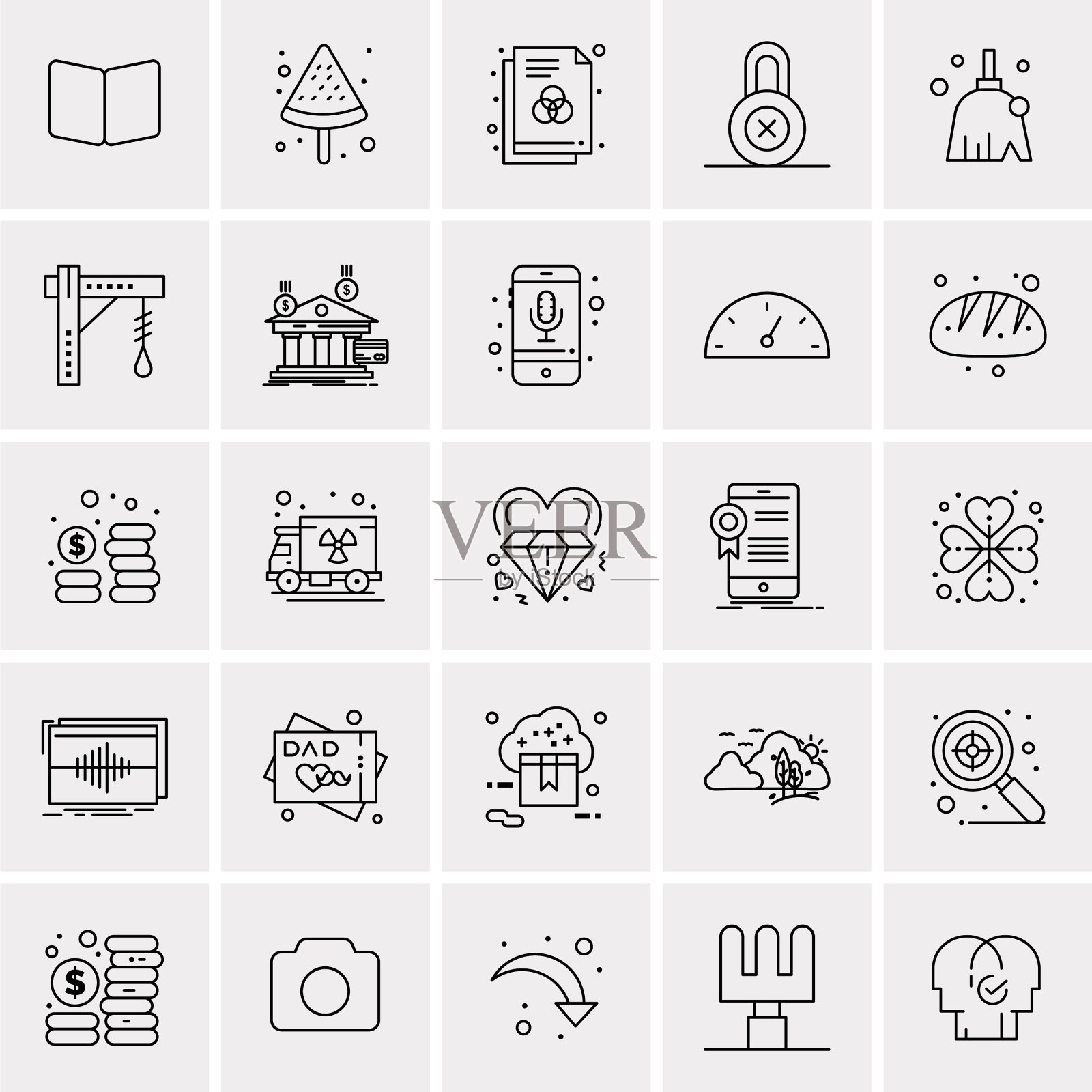 设置25个通用业务图标图标素材