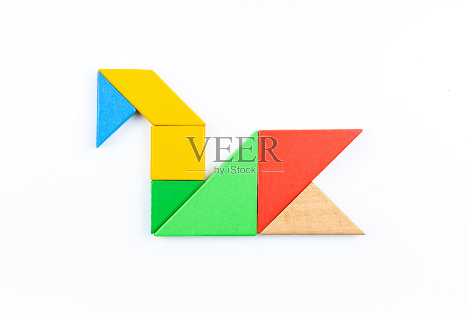 七巧板天鹅照片摄影图片