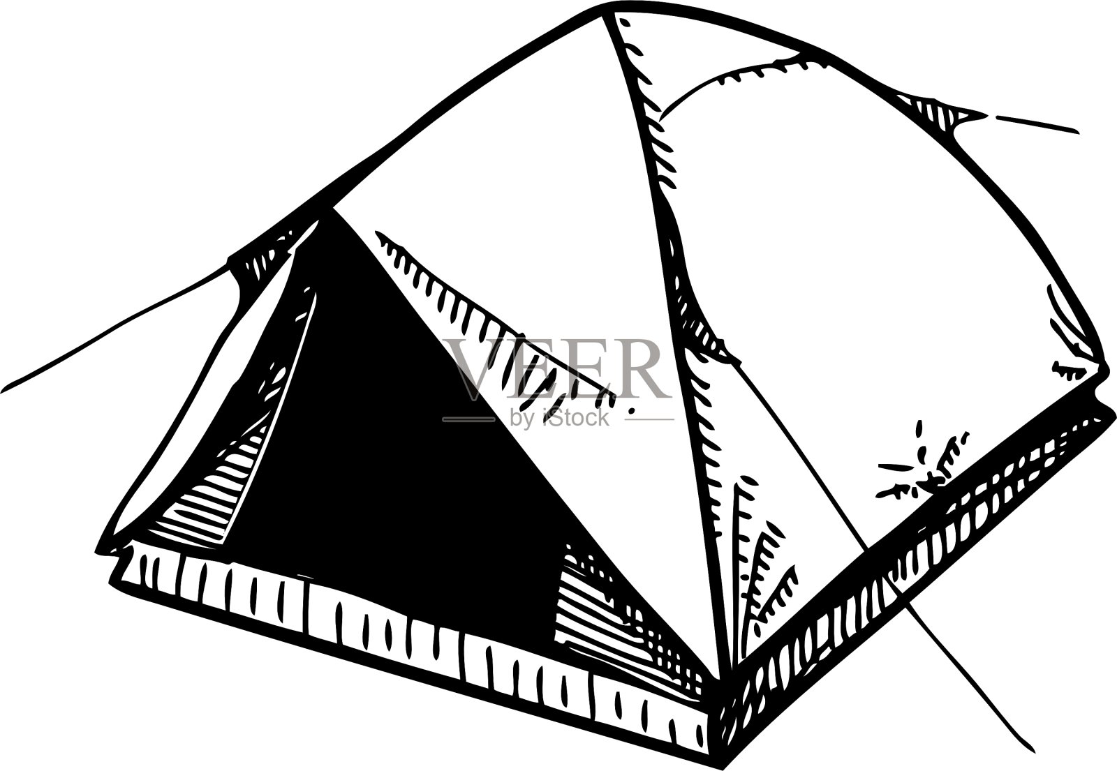 野营帐篷设计元素图片