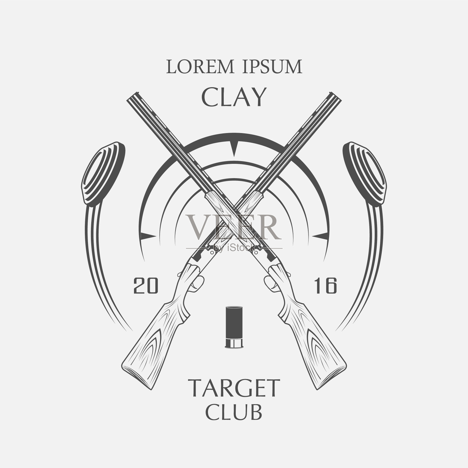 体育粘土双向飞碟插画图片素材