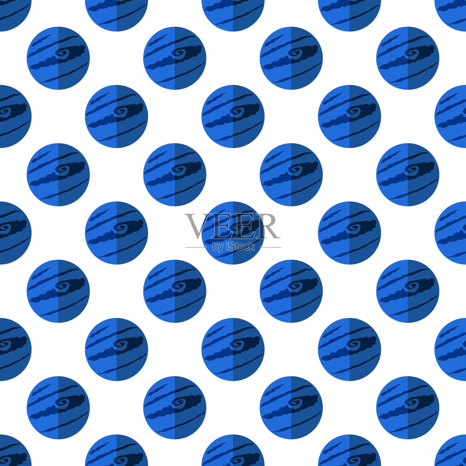 星球模式无缝插画图片素材