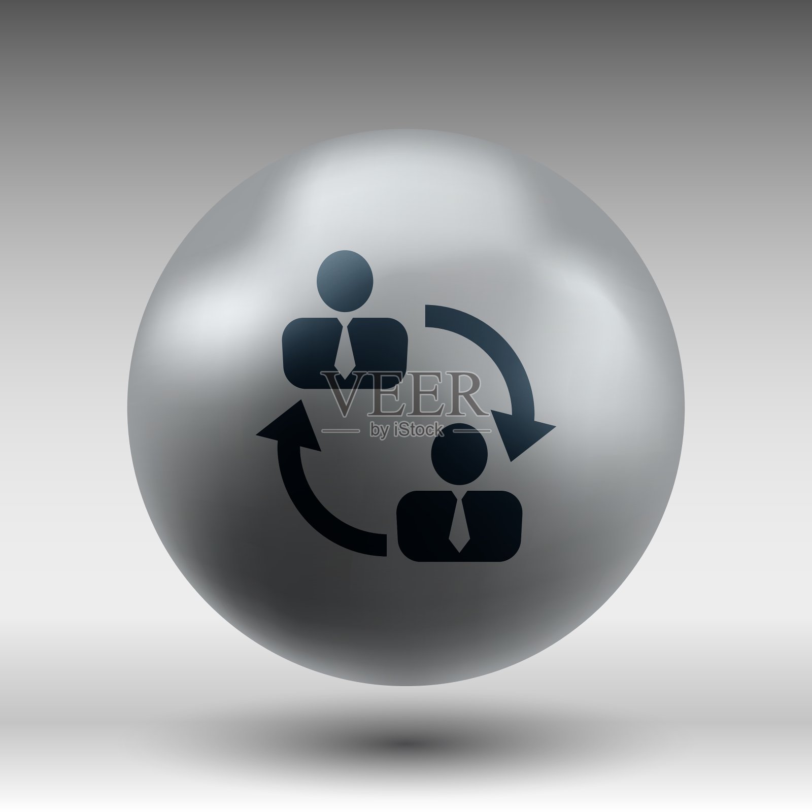 人人性人跑箭图标素材