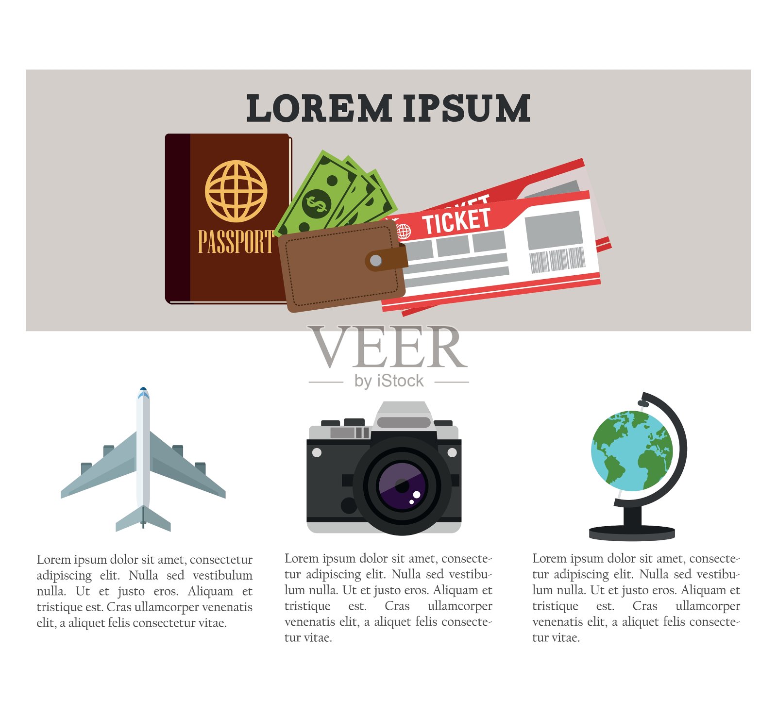 旅行和信息图表设计插画图片素材