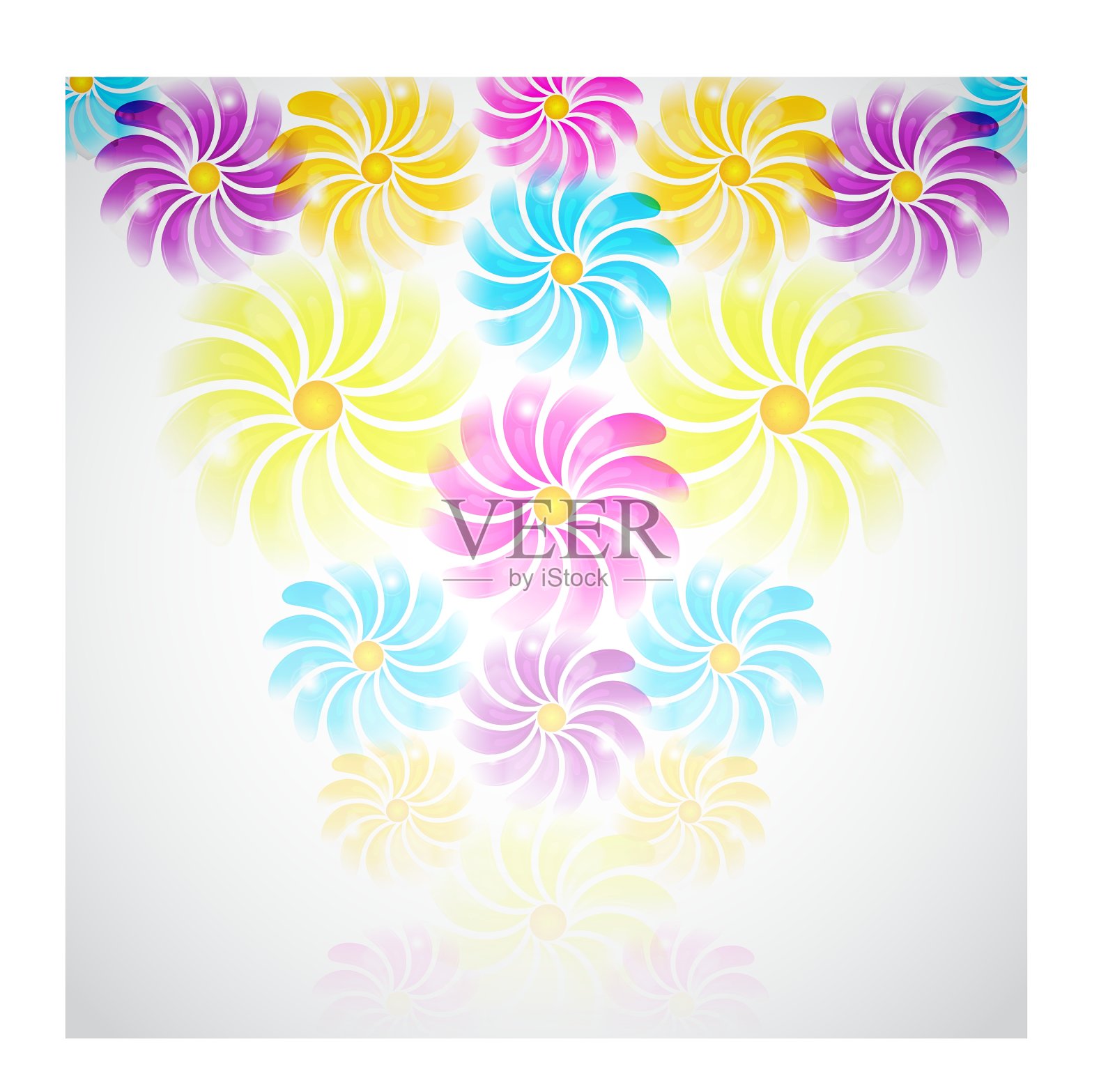 花的背景插画图片素材