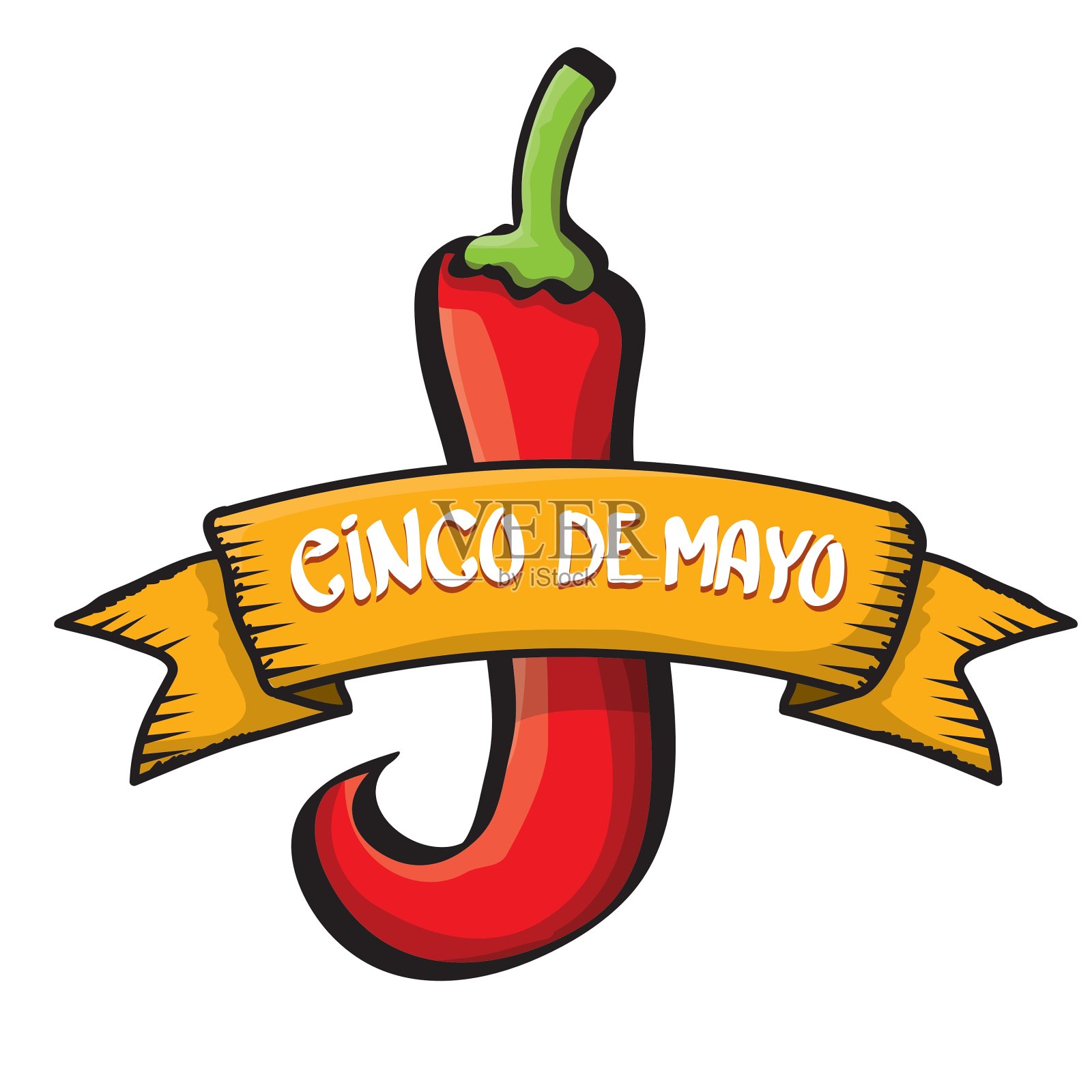 Cinco de Mayo图标设计元素图片