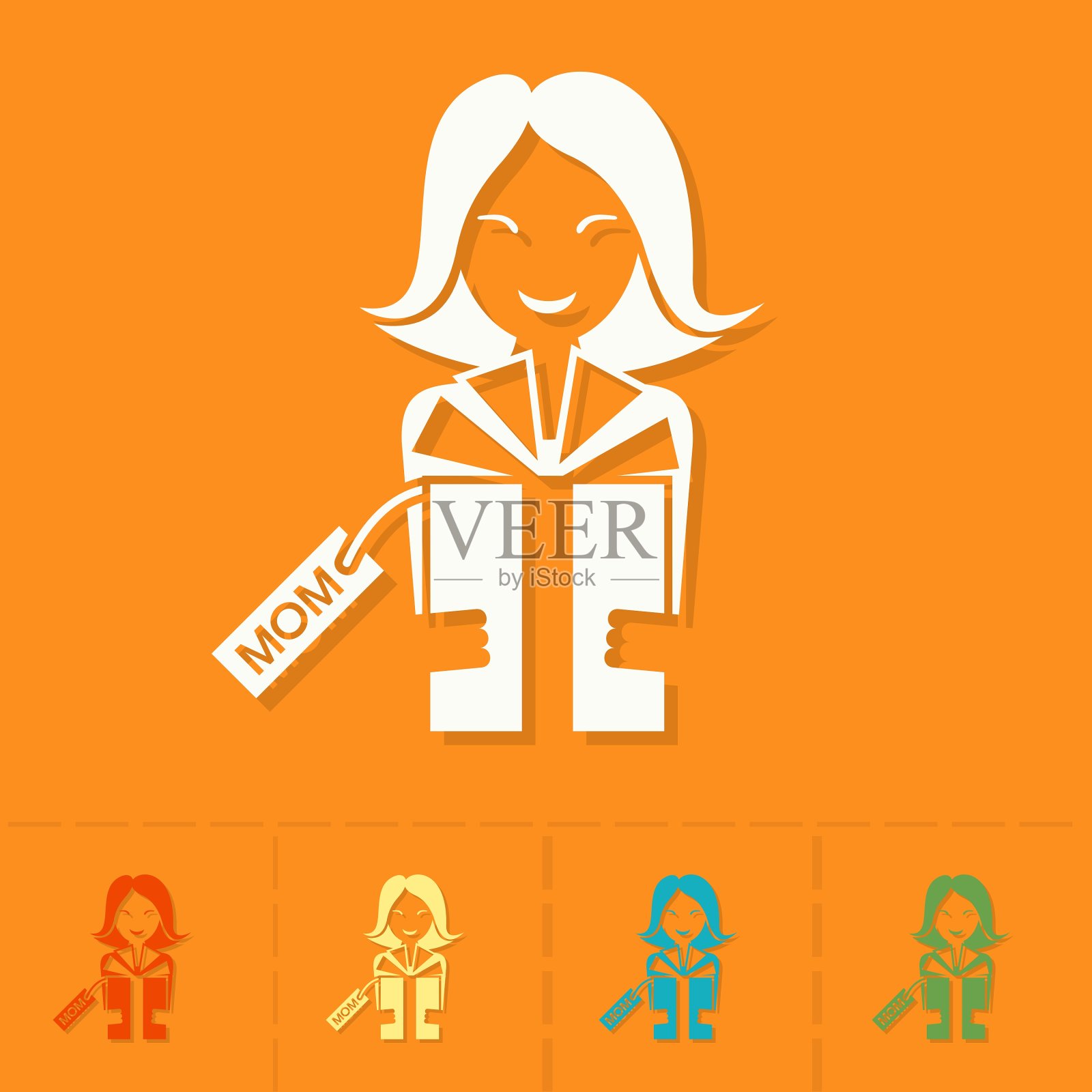 母亲节快乐插画图片素材