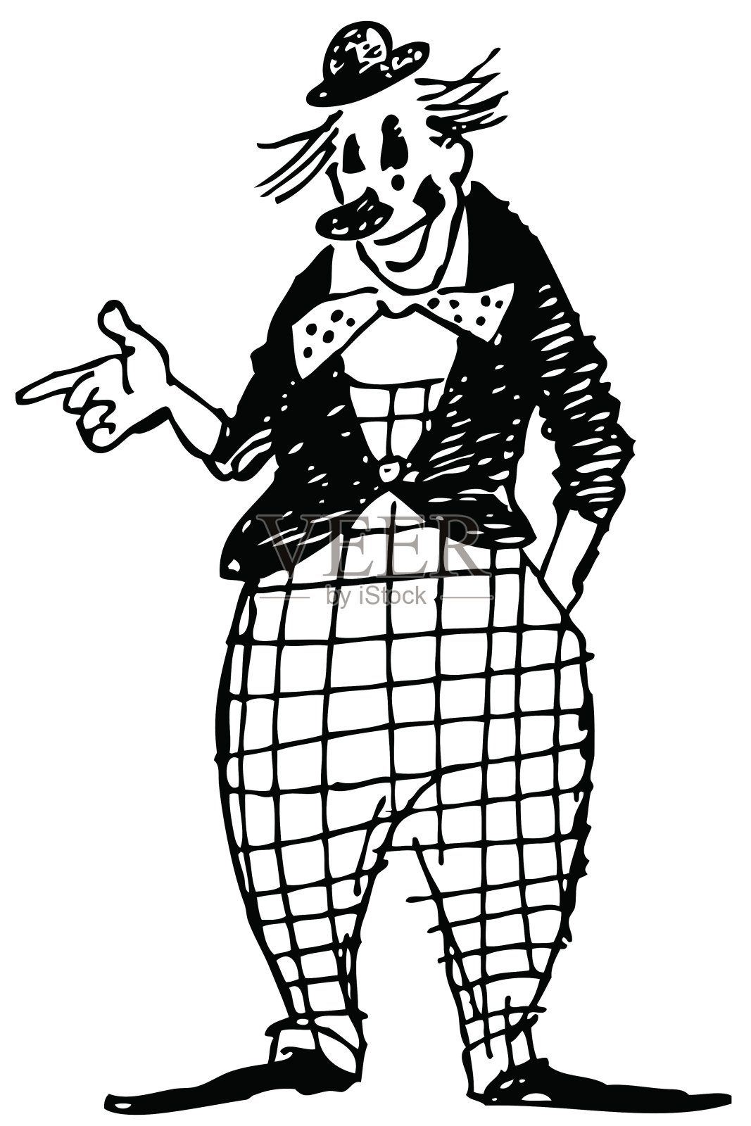 小丑插画图片素材