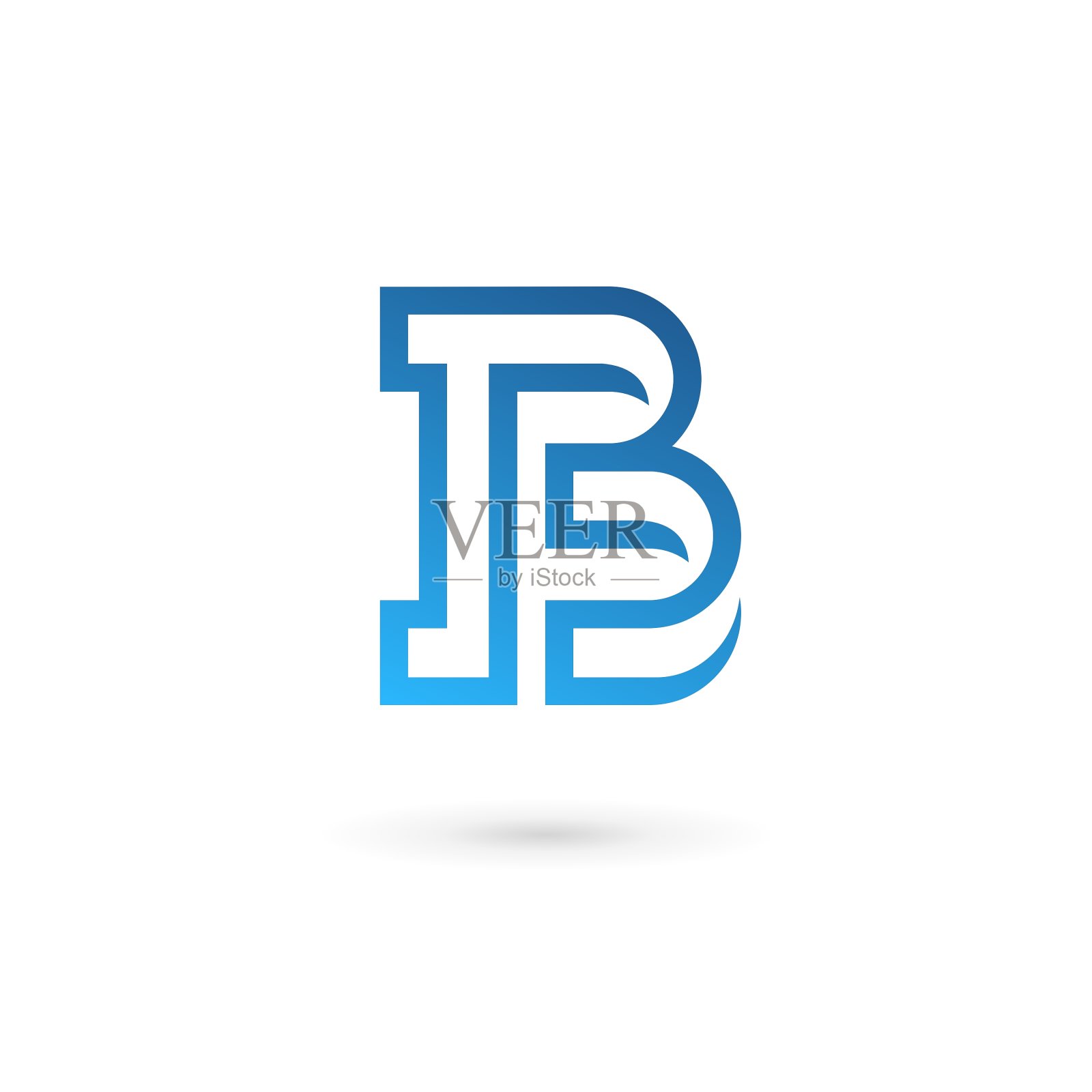 字母B标志图标设计模板元素图标素材