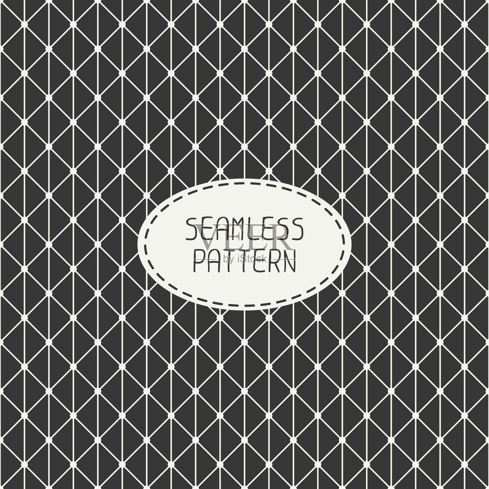 无缝复古复古几何图案插画图片素材