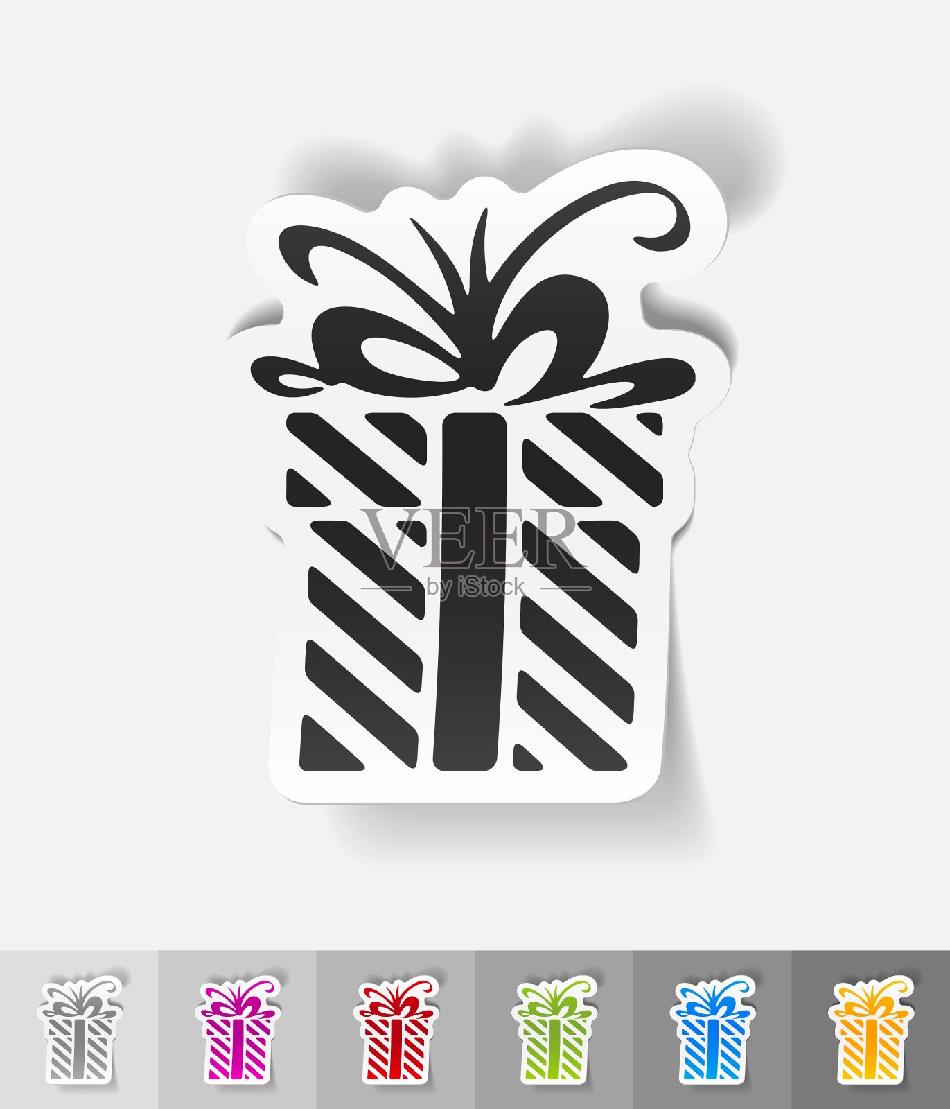 现实的设计元素礼物插画图片素材