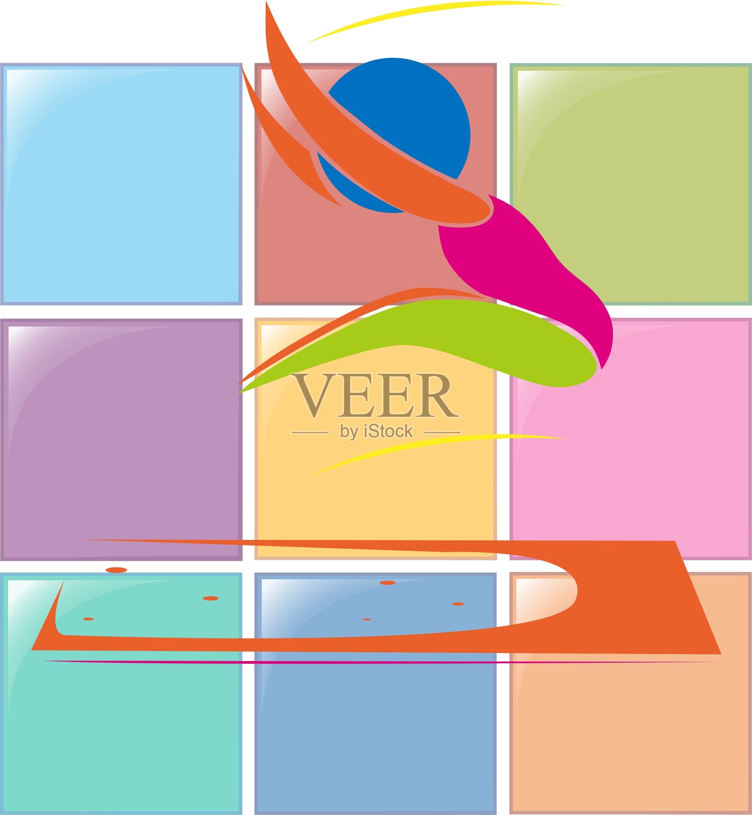 体育图标为跳远插画图片素材