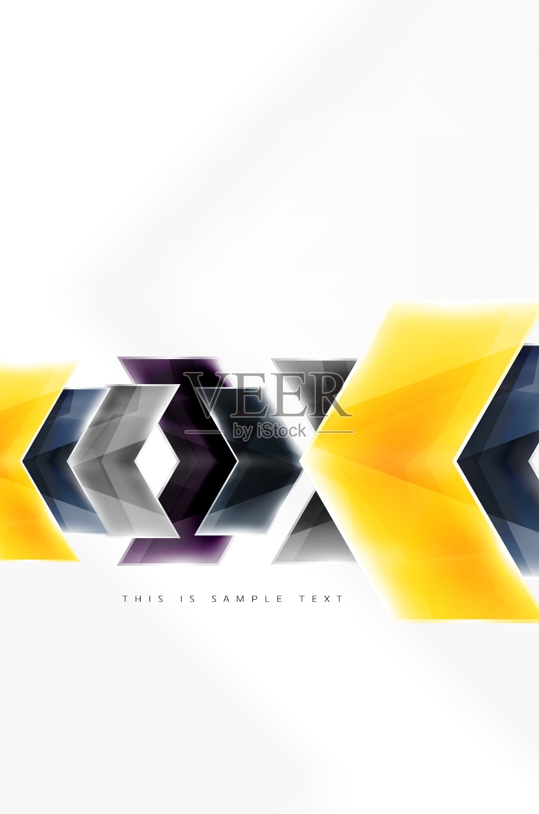 玻璃光泽箭头运动背景插画图片素材