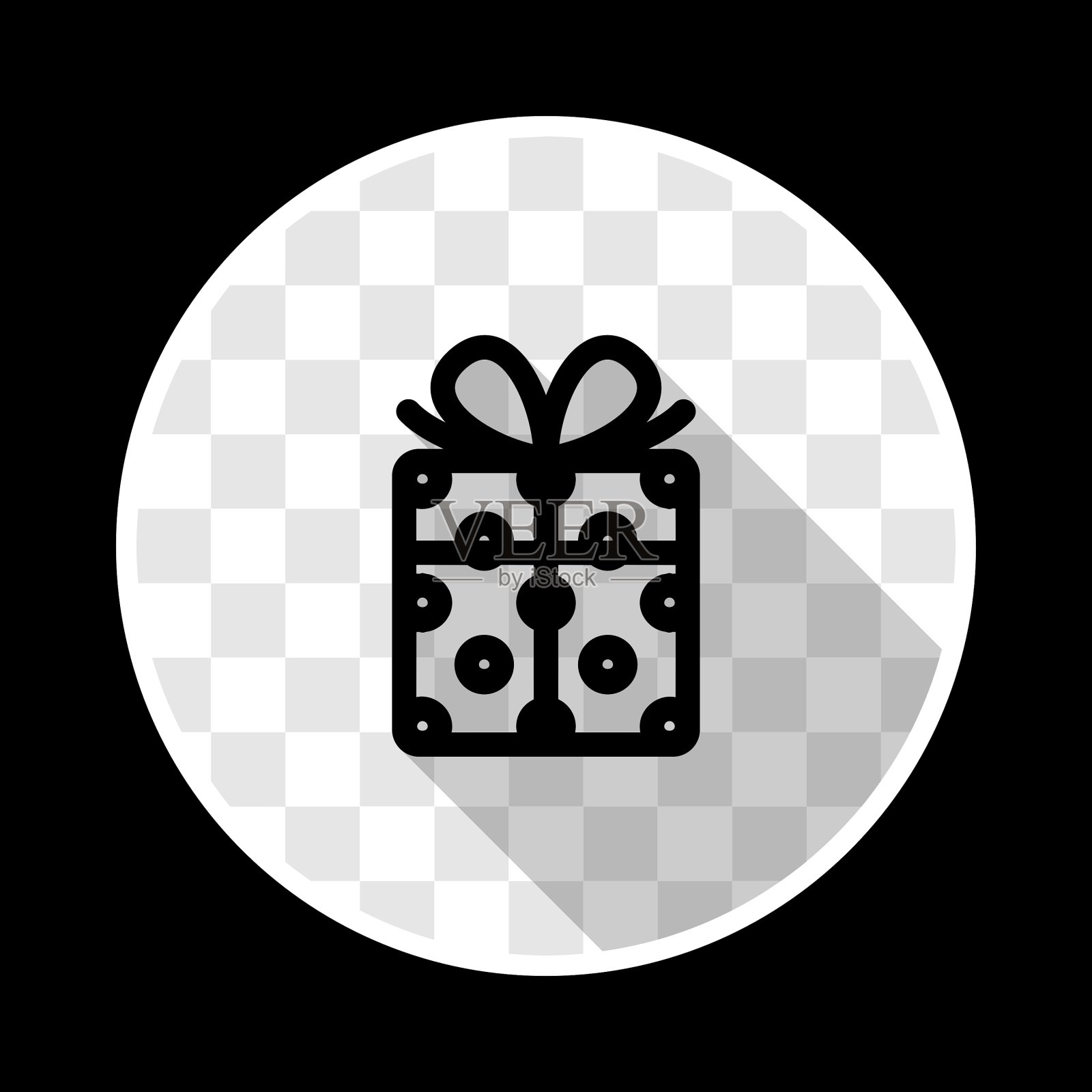 彩带礼盒图标素材