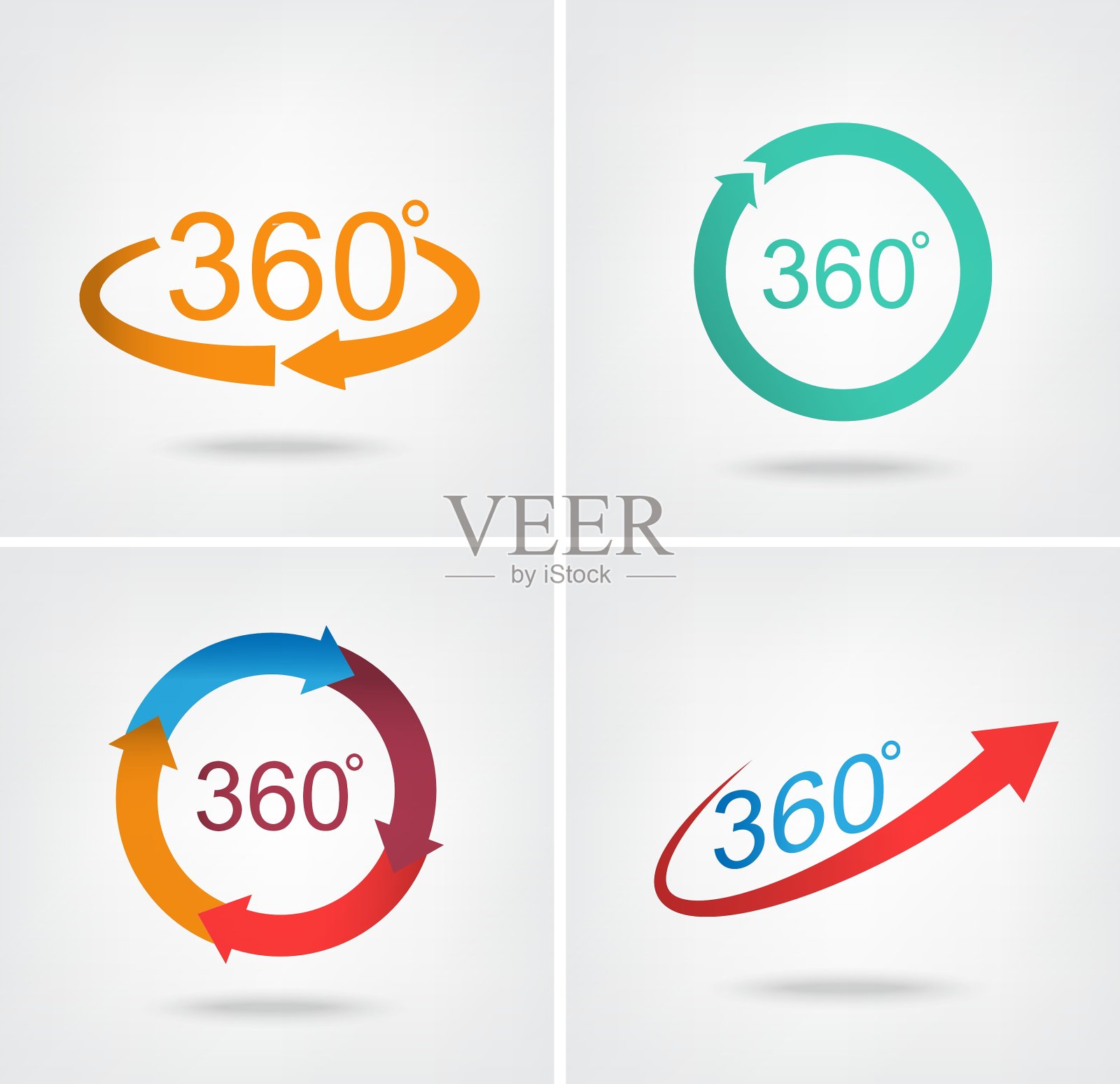 角度360度标志图标插画图片素材